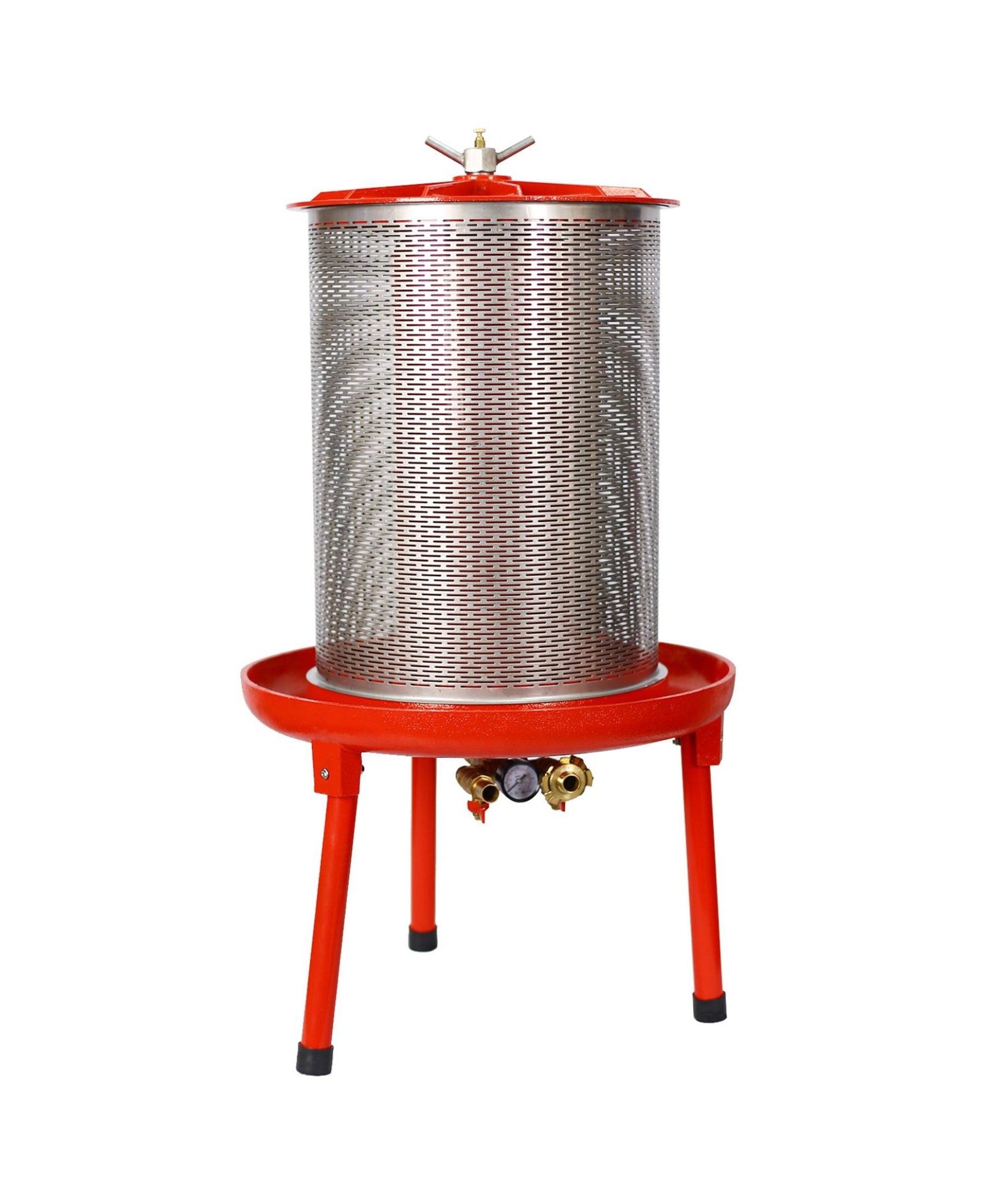 10-Gal Stainless Steel Hydraulic Fruit Wine Apple Press (SAK85622)