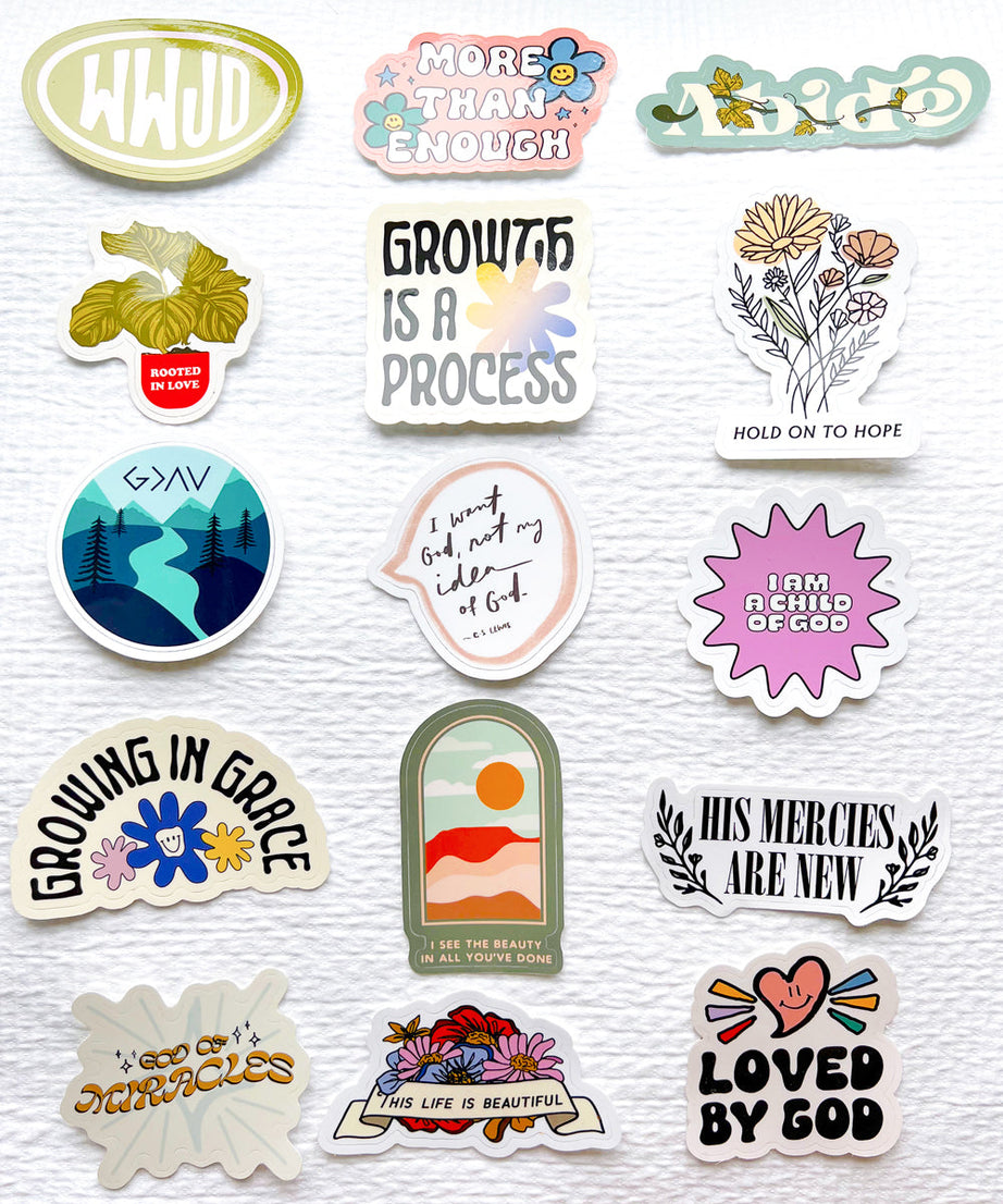 50 zufällige Sticker