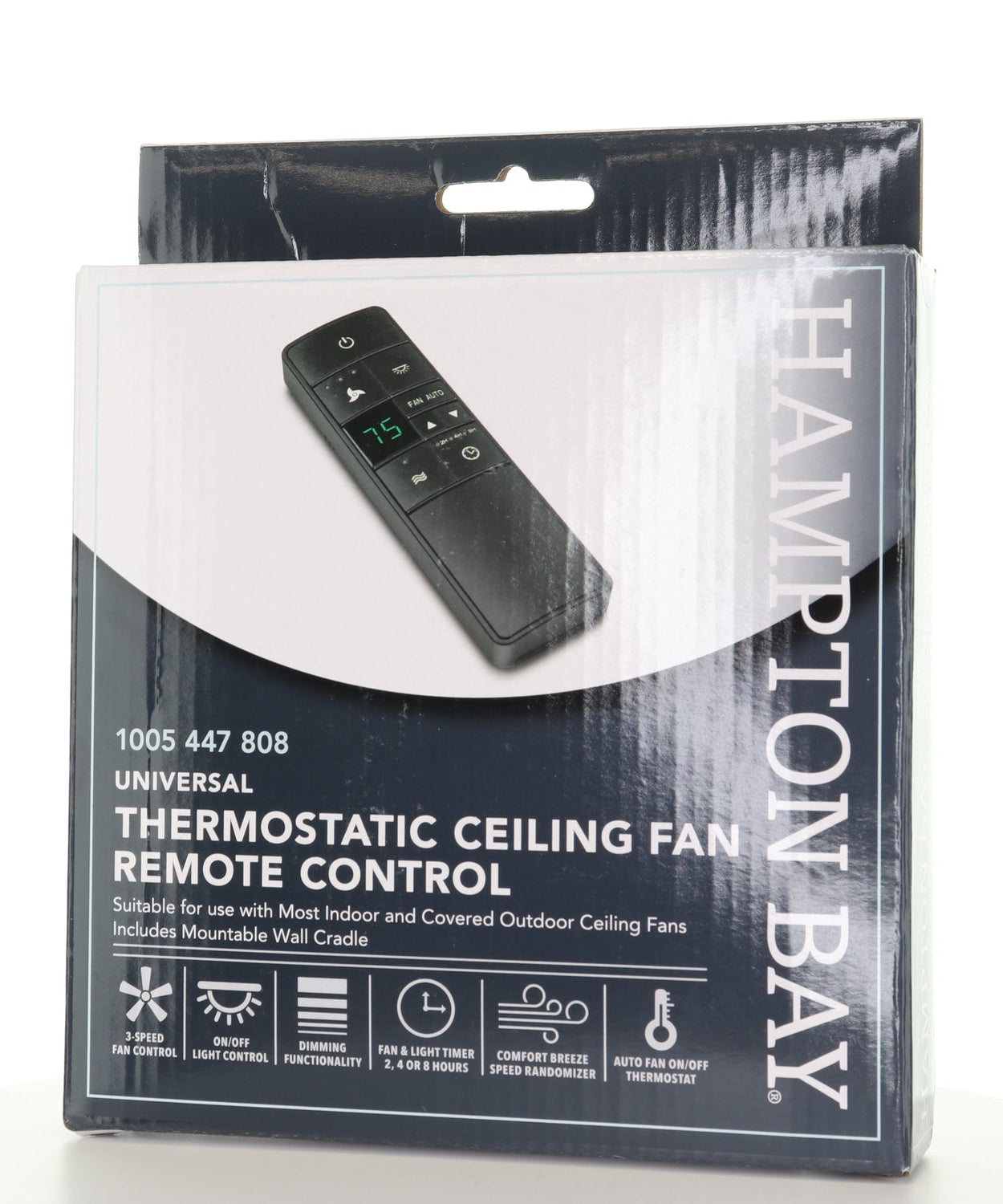 Hampton Bay 3-Speed Universal Ceiling Fan Kit with Thermostatic Remote Control (Damp Rated)