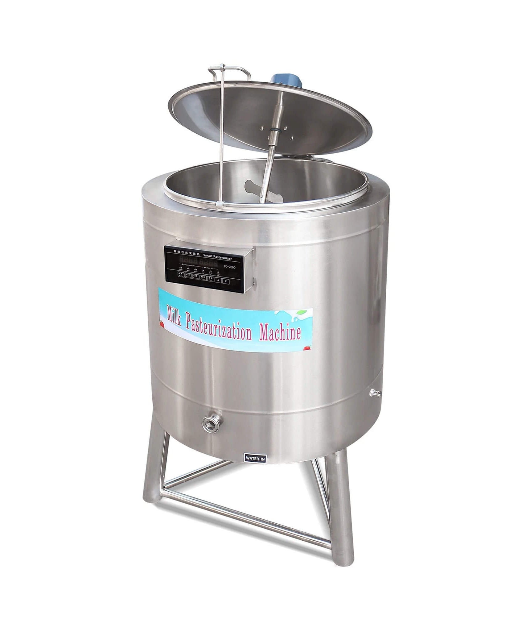 Heavy-Duty 220V Stainless Steel Commercial Milk And Ice Cream Mix Pasteurizer Machine [Without Plug] (SAK81320)