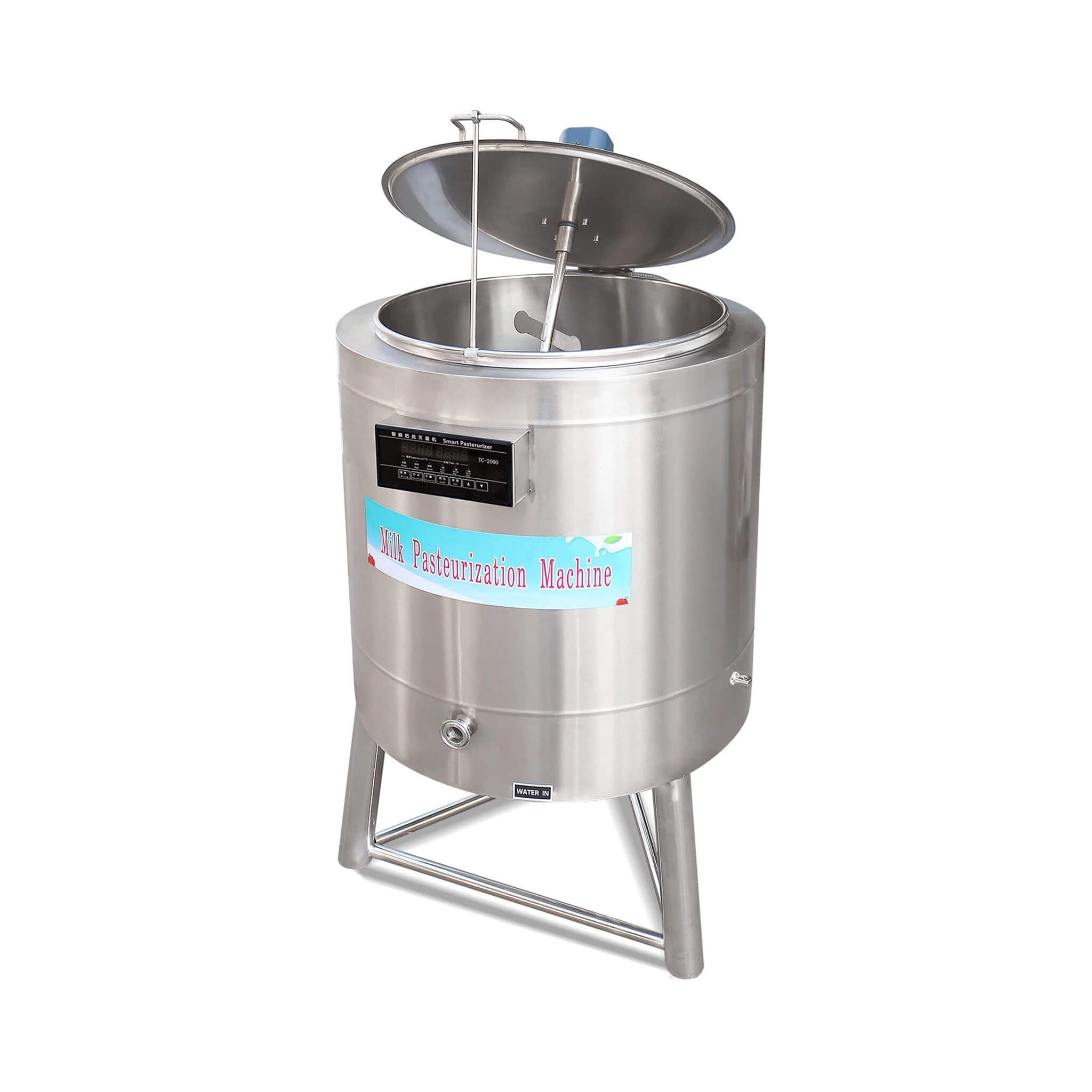 Heavy-Duty 220V Stainless Steel Commercial Milk And Ice Cream Mix Pasteurizer Machine [Without Plug] (SAK81320)