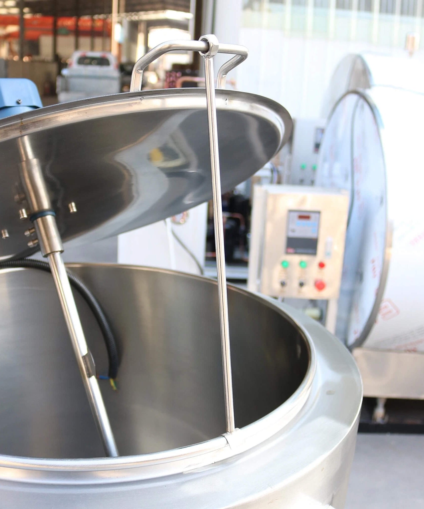 Heavy-Duty 220V Stainless Steel Commercial Milk And Ice Cream Mix Pasteurizer Machine [Without Plug] (SAK81320)