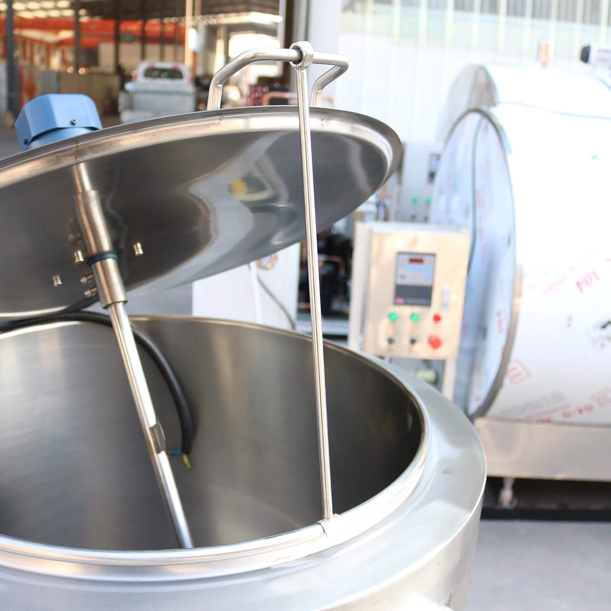 Heavy-Duty 220V Stainless Steel Commercial Milk And Ice Cream Mix Pasteurizer Machine [Without Plug] (SAK81320)