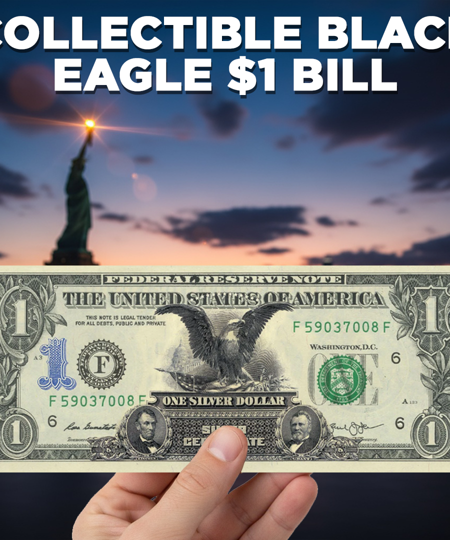 "Schwarzer Adler" - Echtes gesetzliches Zahlungsmittel U.S. 1-Dollar-Note