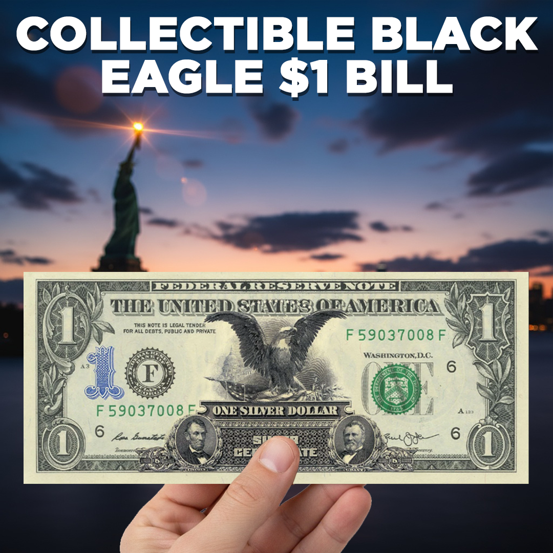 "Schwarzer Adler" - Echtes gesetzliches Zahlungsmittel U.S. 1-Dollar-Note
