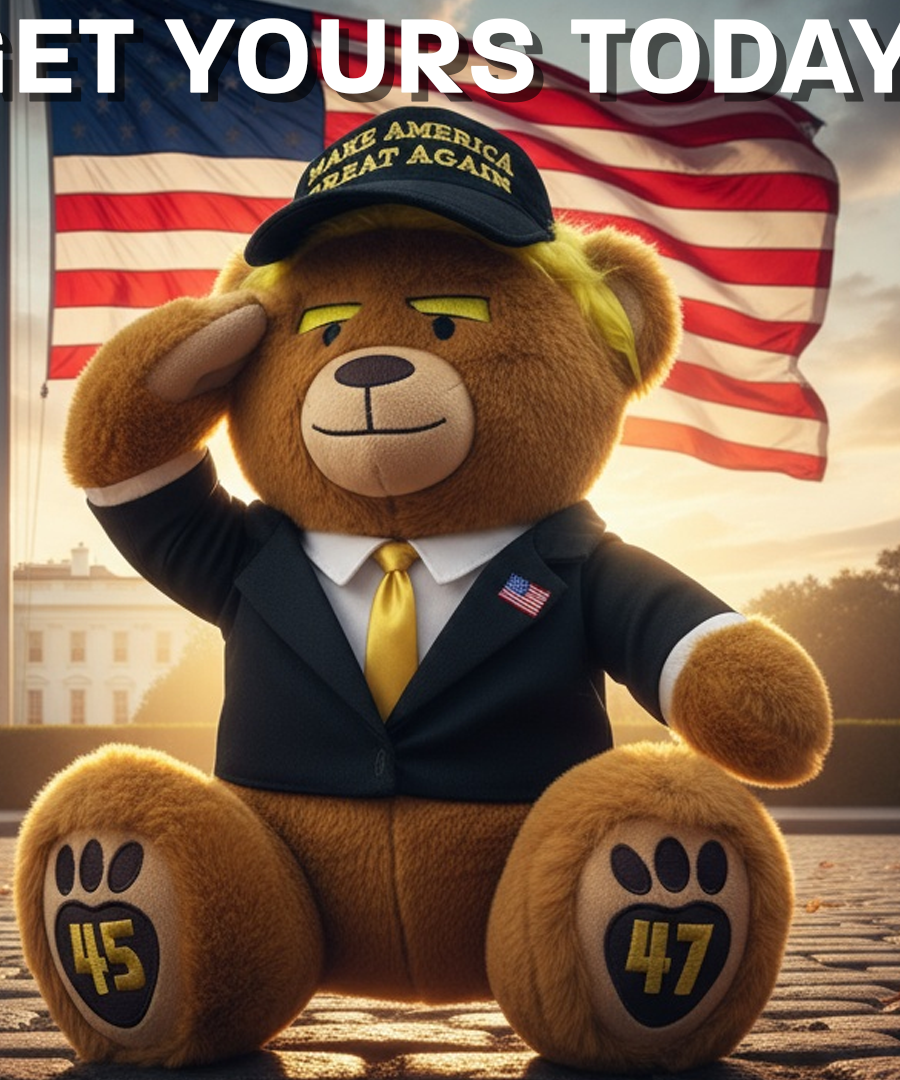 Black & Gold MAGA Bear