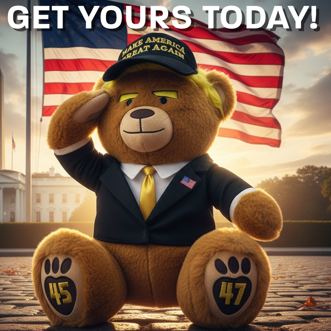 Black & Gold MAGA Bear