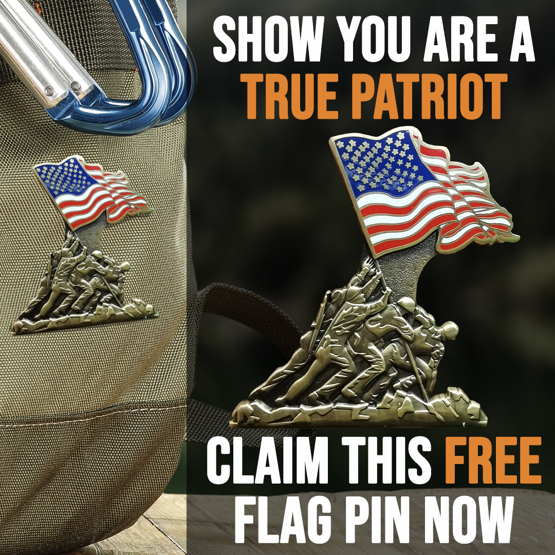 Iwo Jima 80. Jubiläum Emaille-Pin
