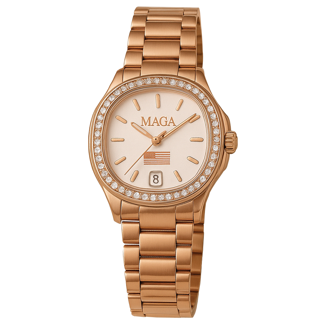 Roségoldene MAGA-Uhr