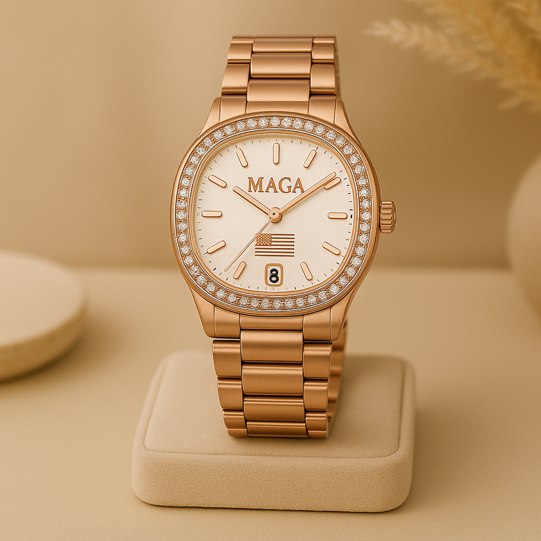 Roségoldene MAGA-Uhr