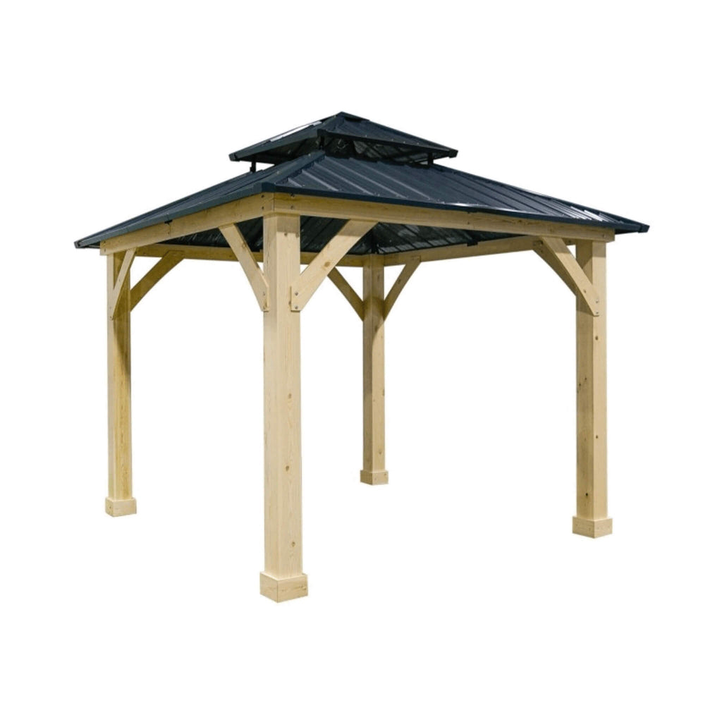 [10X10FT] Alora Premium Outdoor Patio Hardtop Gazebo With Double Steel Roof (SAK01291)