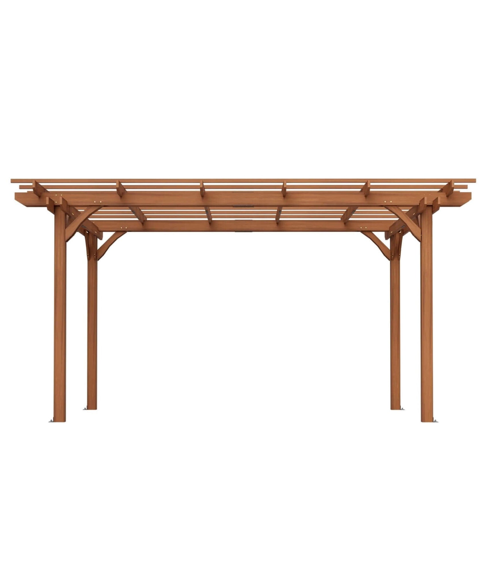 [10X12FT] Alora Premium Extra Large Outdoor Weather-Resistant Wooden Grape Pergola (SAK16278)