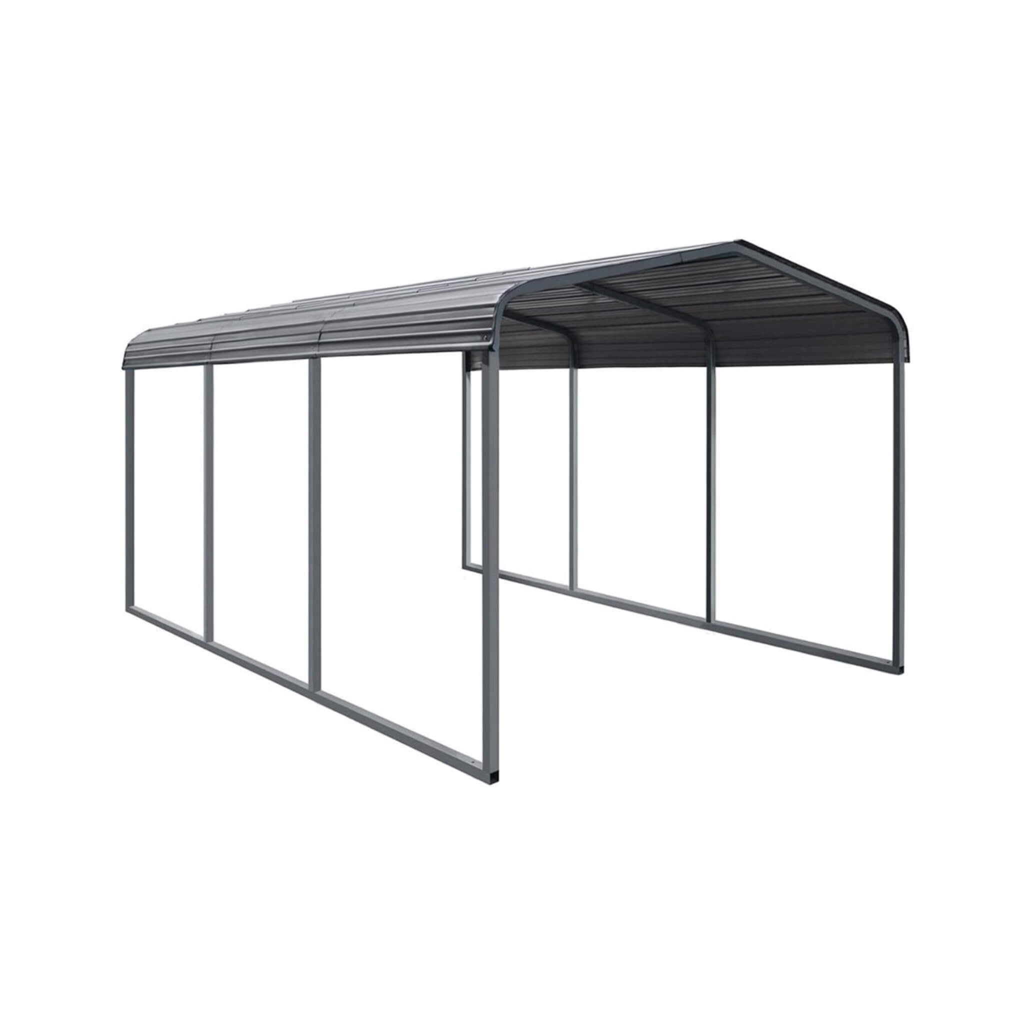 [10X15FT] Alora Large Heavy-Duty Outdoor Metal Carport For Cars, Trucks And Boats (SAK95738)
