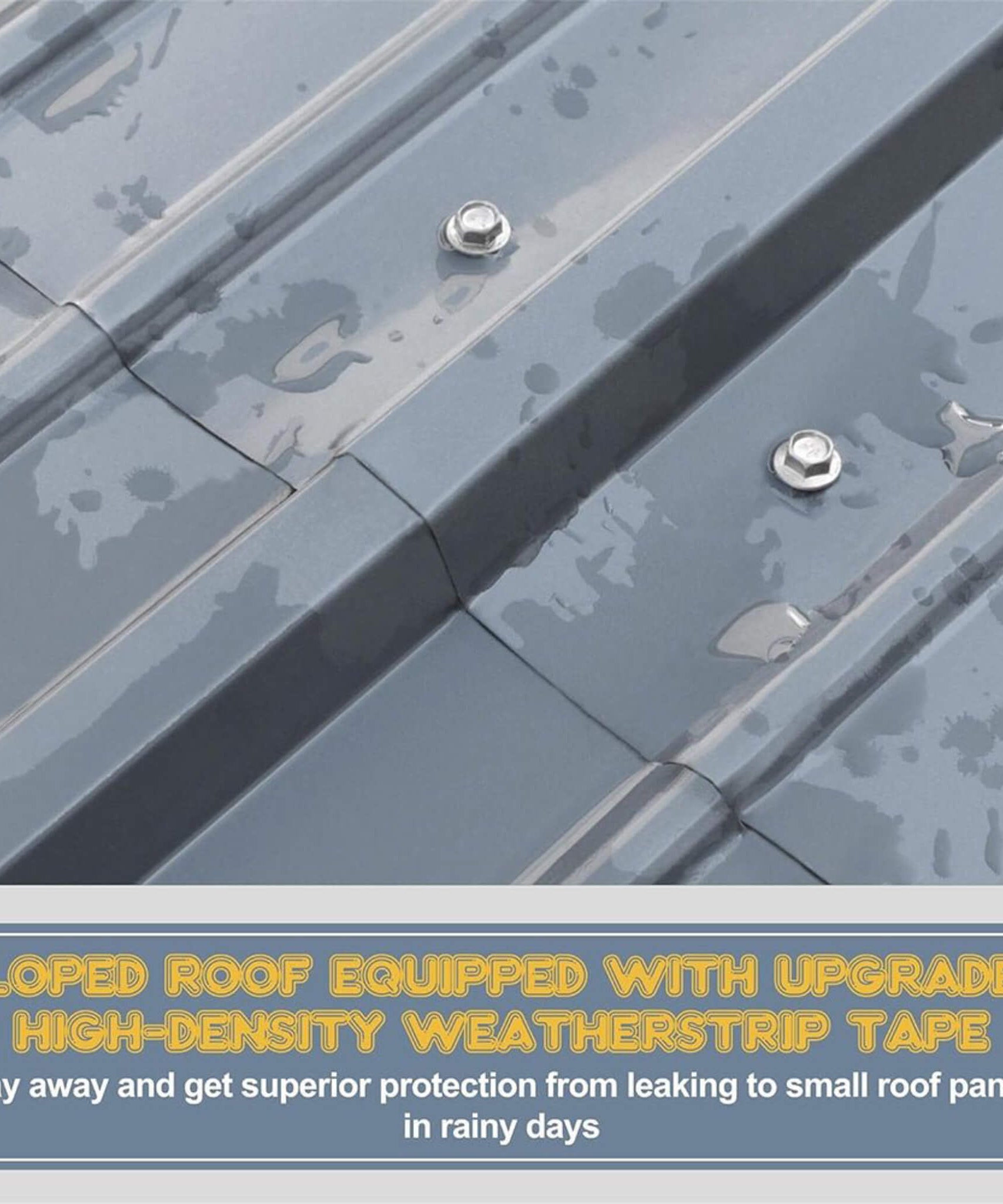 [10X15FT] Alora Large Heavy-Duty Outdoor Metal Carport For Cars, Trucks And Boats (SAK95738)