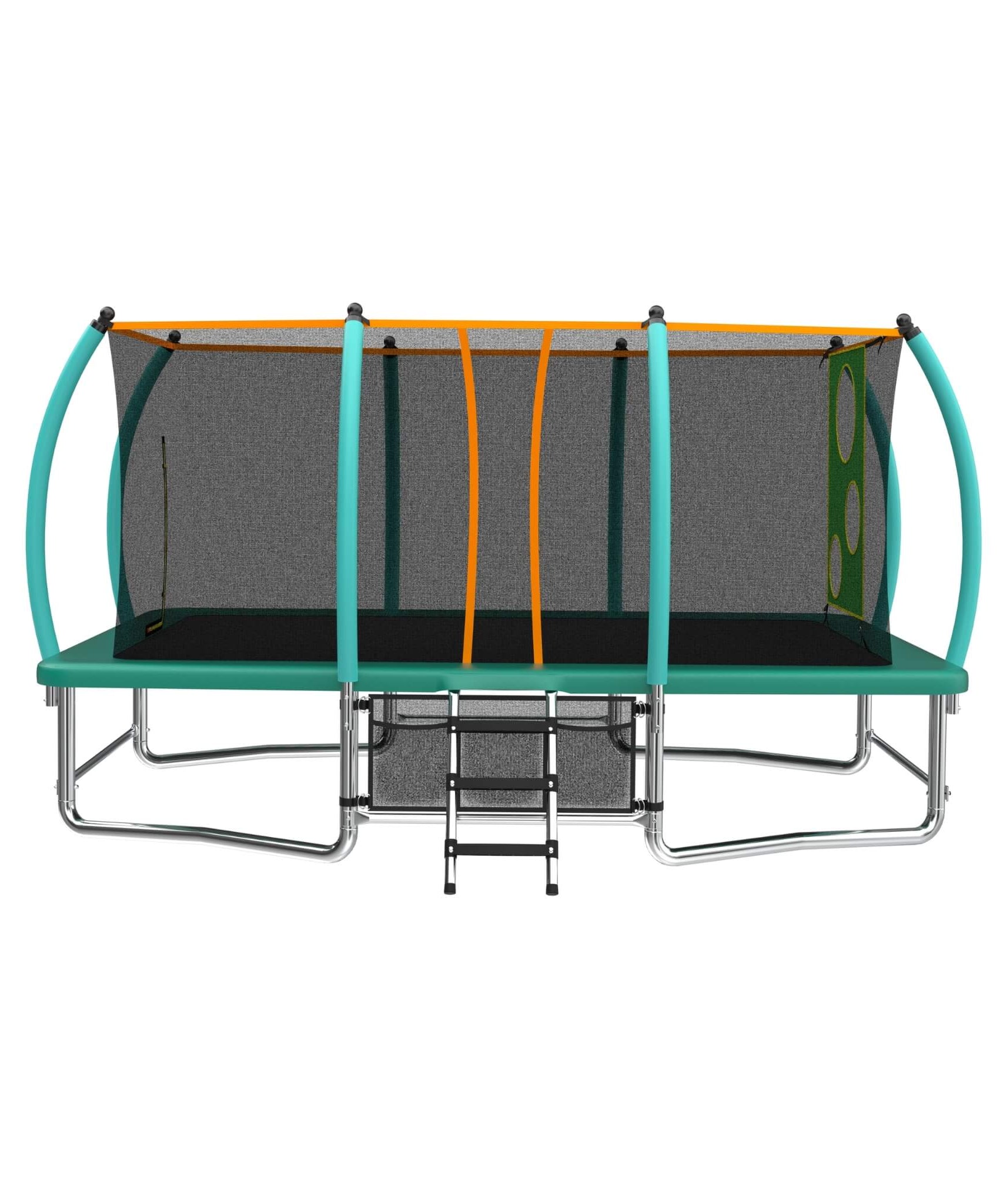 [10X16FT] Large Outdoor Rectangular Trampoline With Netting (SAK83017)