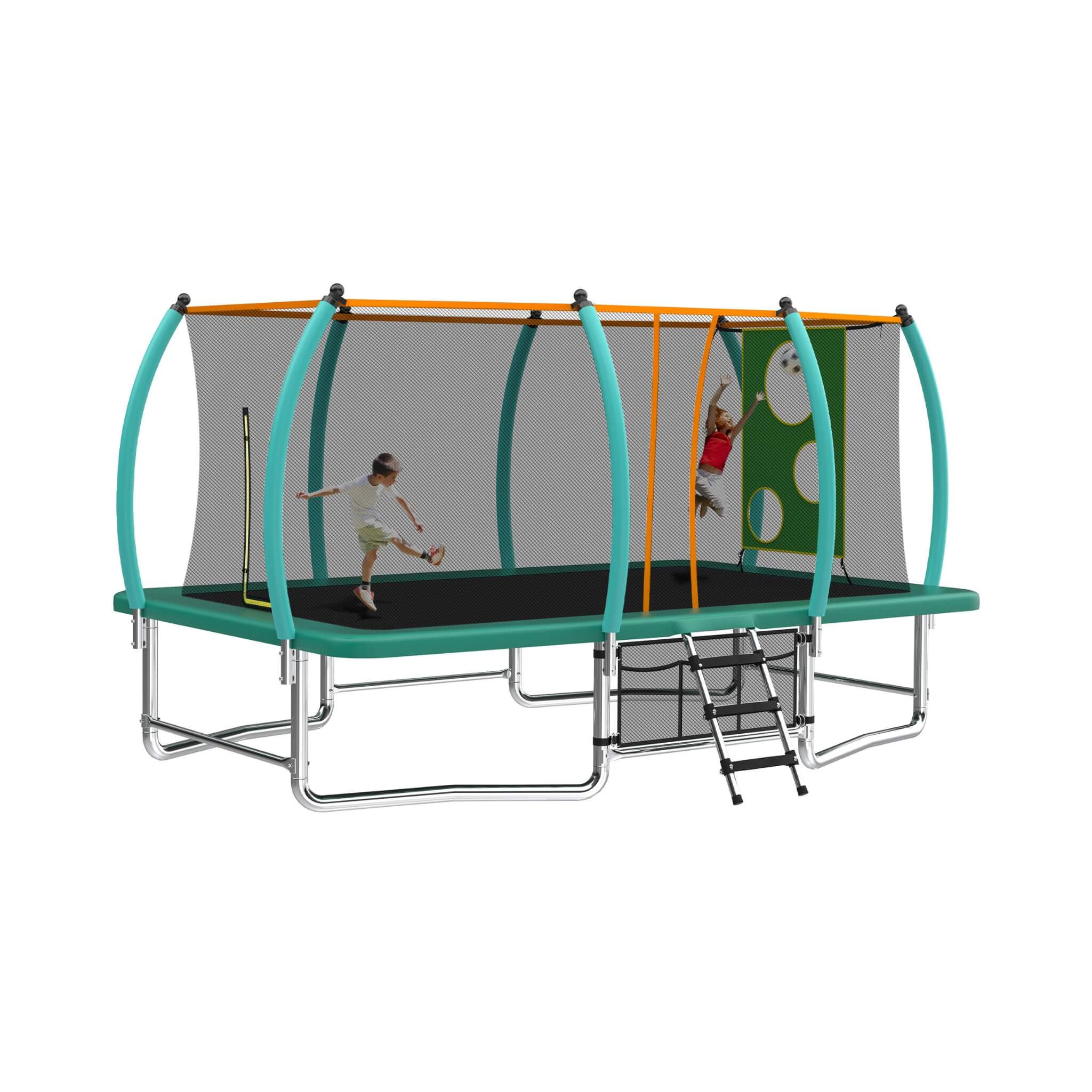 [10X16FT] Large Outdoor Rectangular Trampoline With Netting (SAK83017)