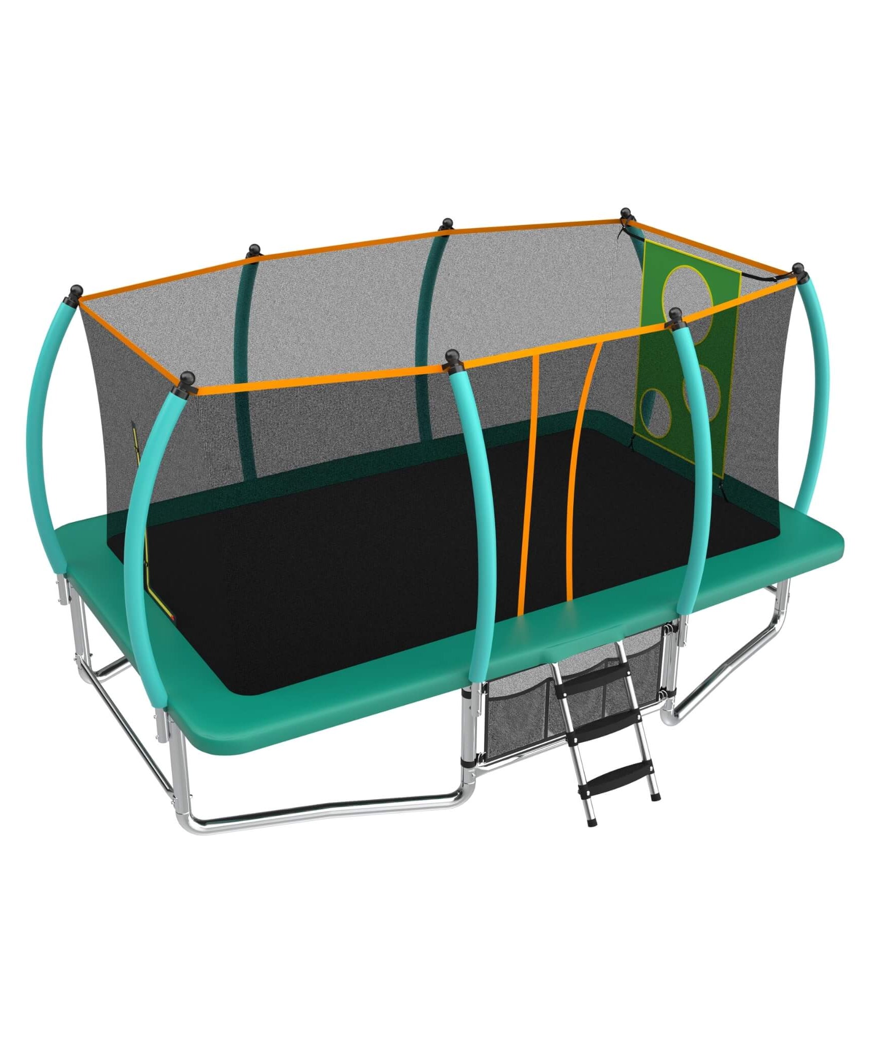 [10X16FT] Large Outdoor Rectangular Trampoline With Netting (SAK83017)