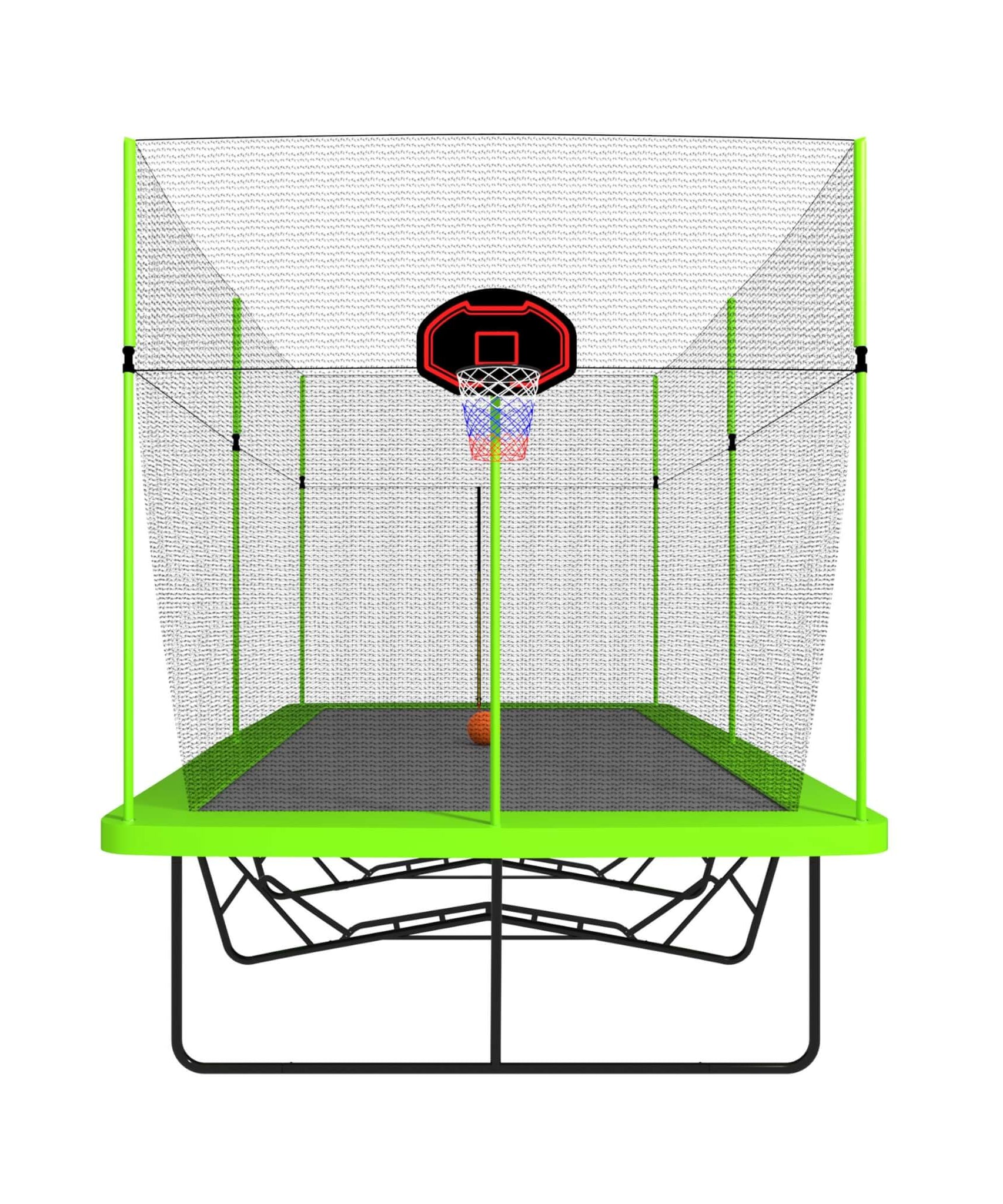 [10X17FT] Large Rectangular Trampoline With Basketball Hoop And Ladder (SAK17482)
