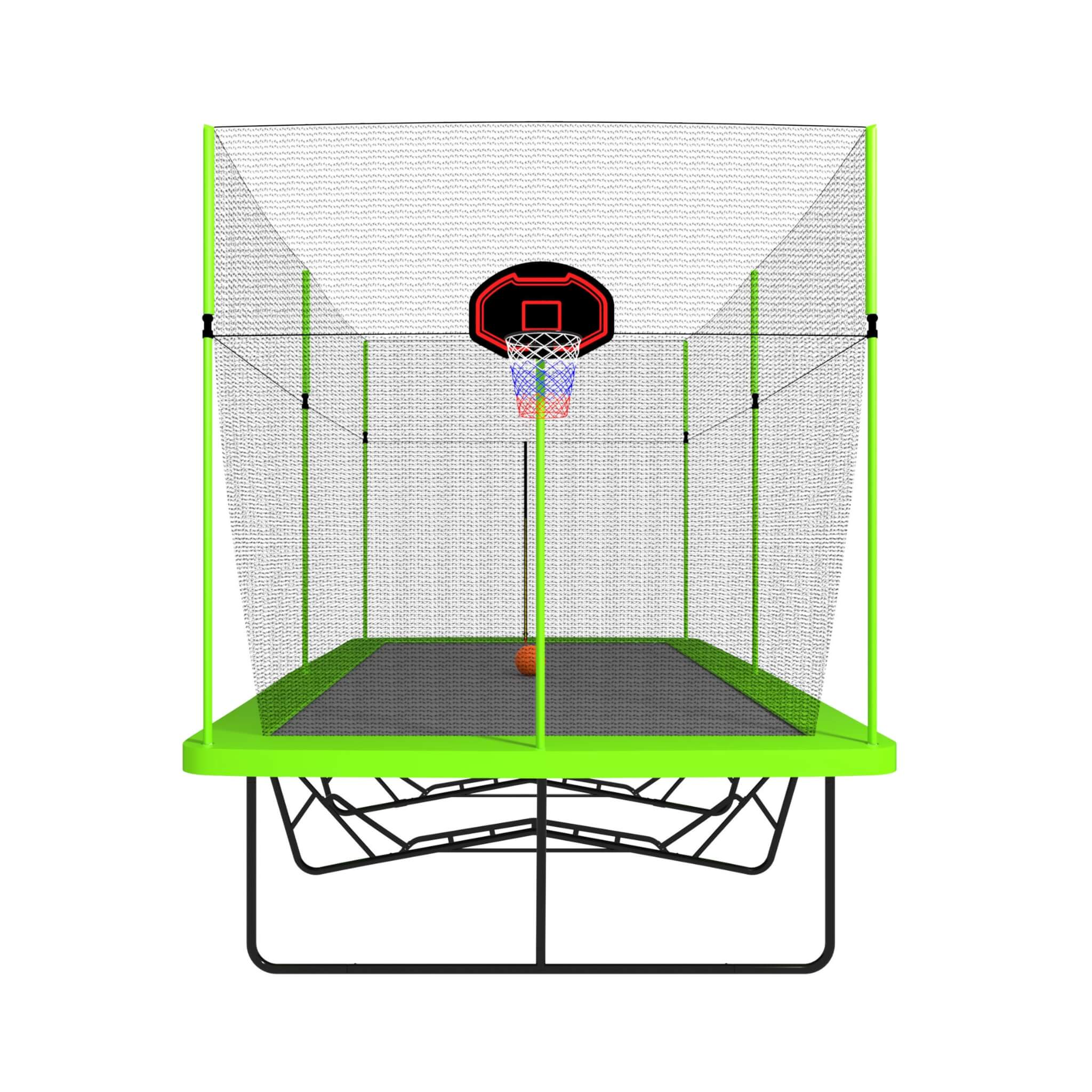 [10X17FT] Large Rectangular Trampoline With Basketball Hoop And Ladder (SAK17482)
