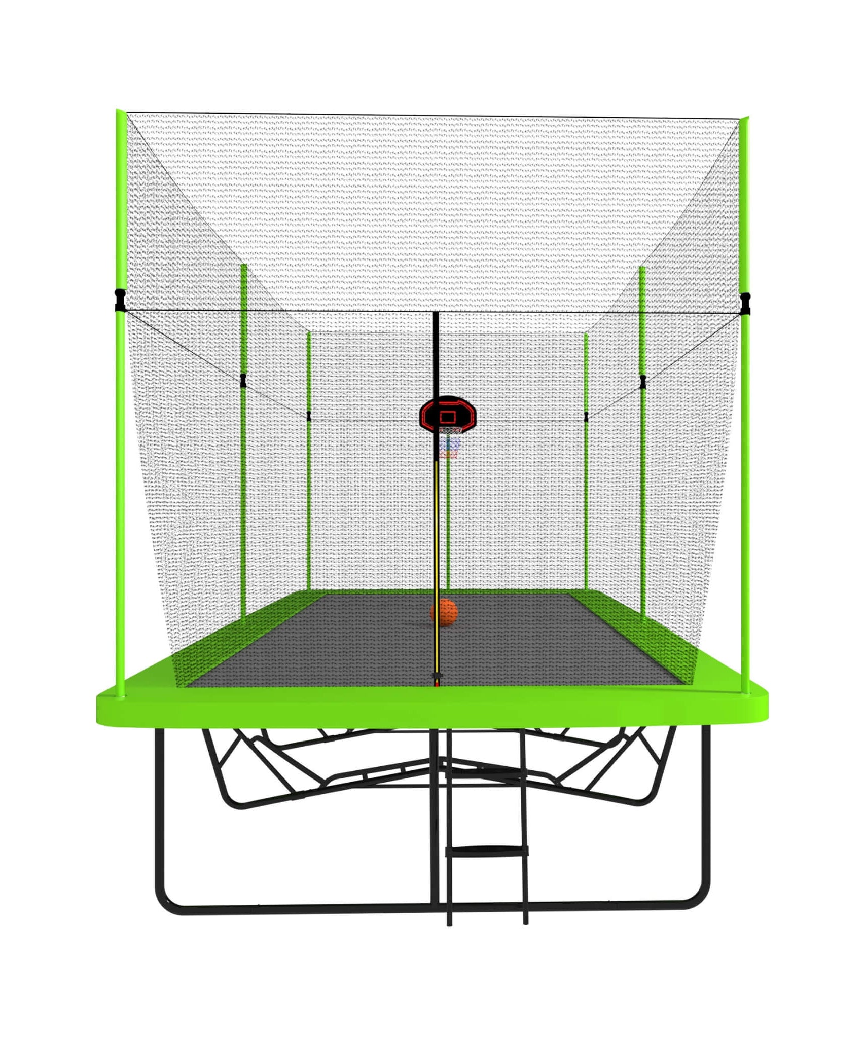[10X17FT] Large Rectangular Trampoline With Basketball Hoop And Ladder (SAK17482)