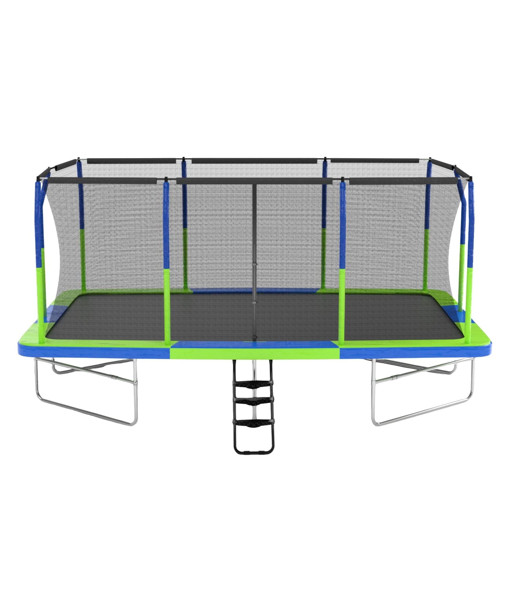 [10X17FT] Premium Rectangular Trampoline With 10 Poles And Crossbeam (SAK35179)