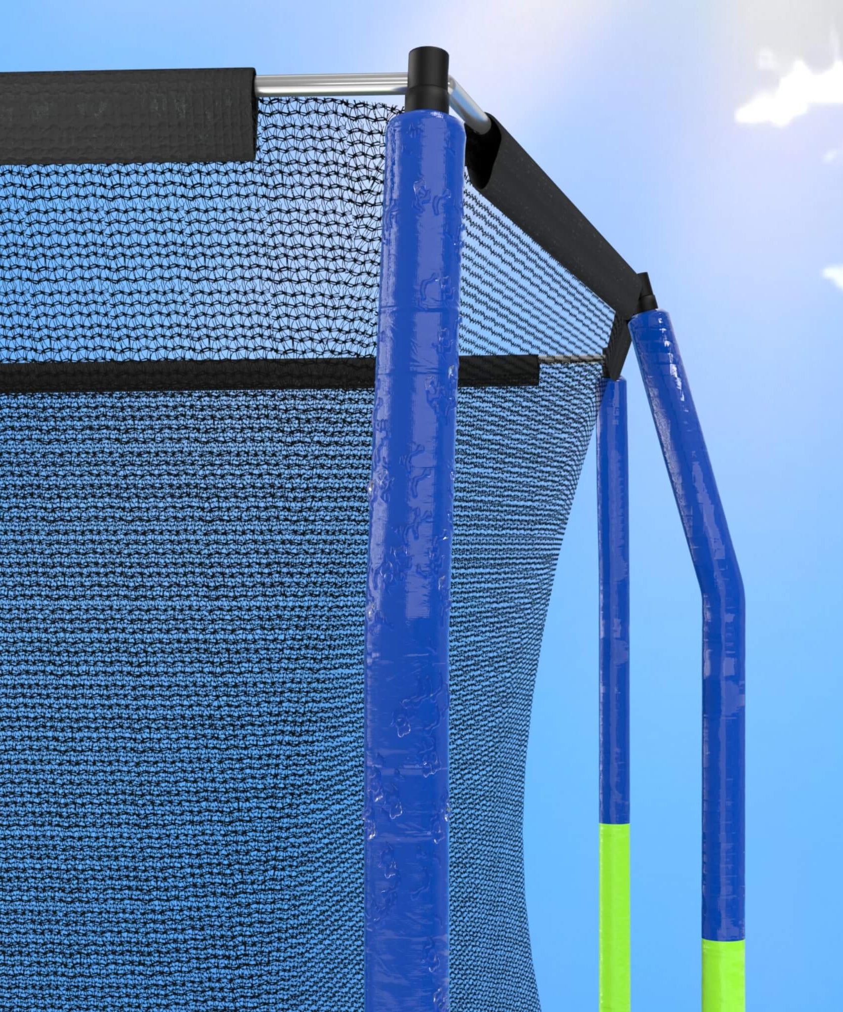 [10X17FT] Premium Rectangular Trampoline With 10 Poles And Crossbeam (SAK35179)
