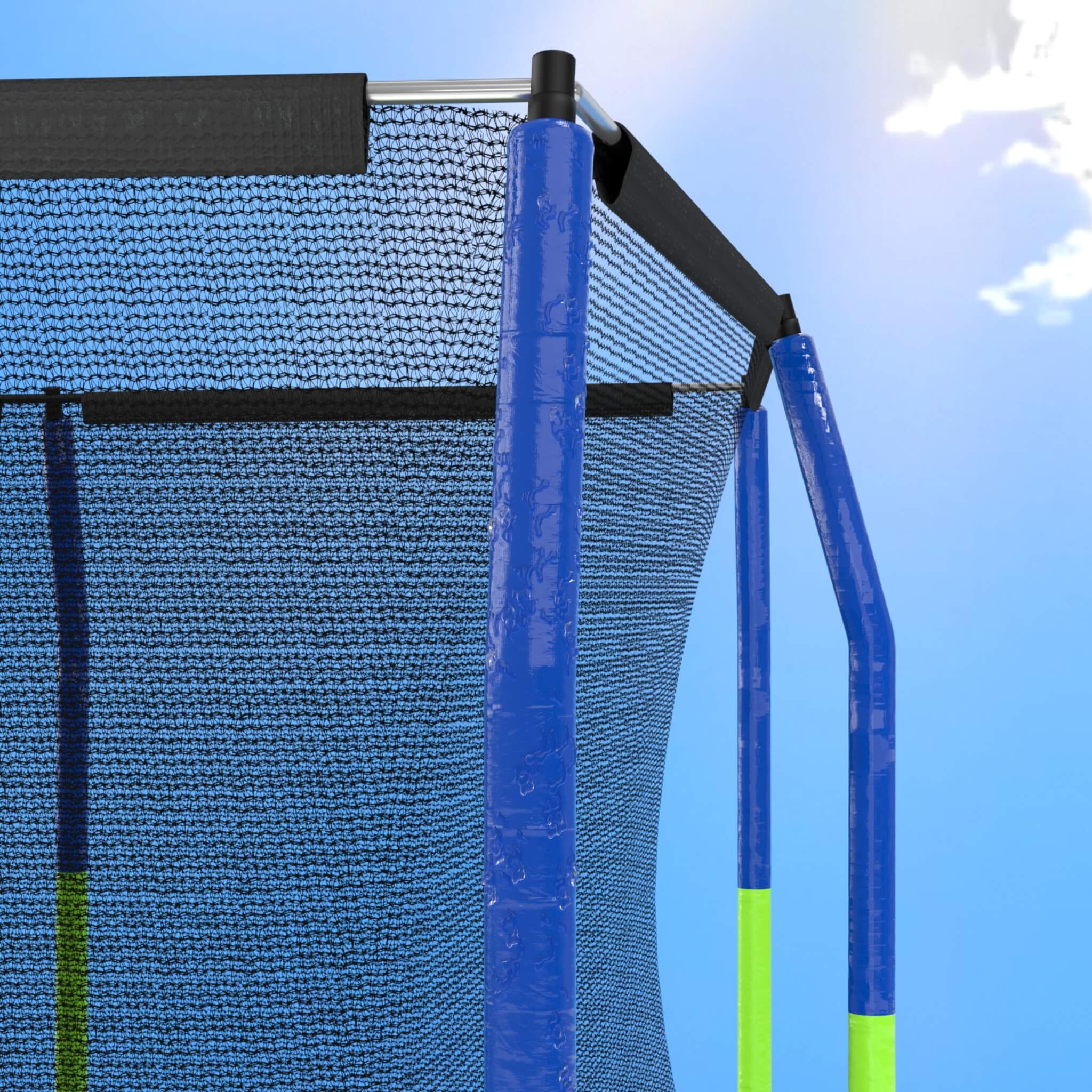 [10X17FT] Premium Rectangular Trampoline With 10 Poles And Crossbeam (SAK35179)