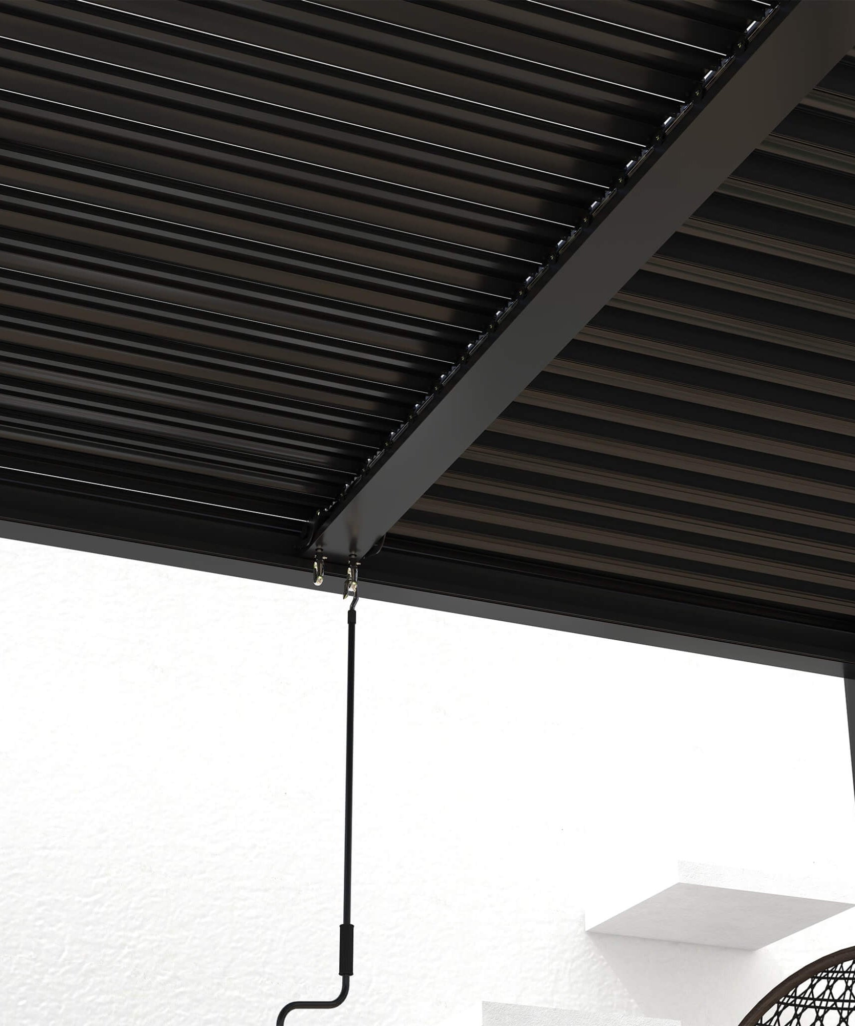 [10X19FT] Alora Premium Powder-Coated Aluminum Pergola With Adjustable Louvers (SAK78345)