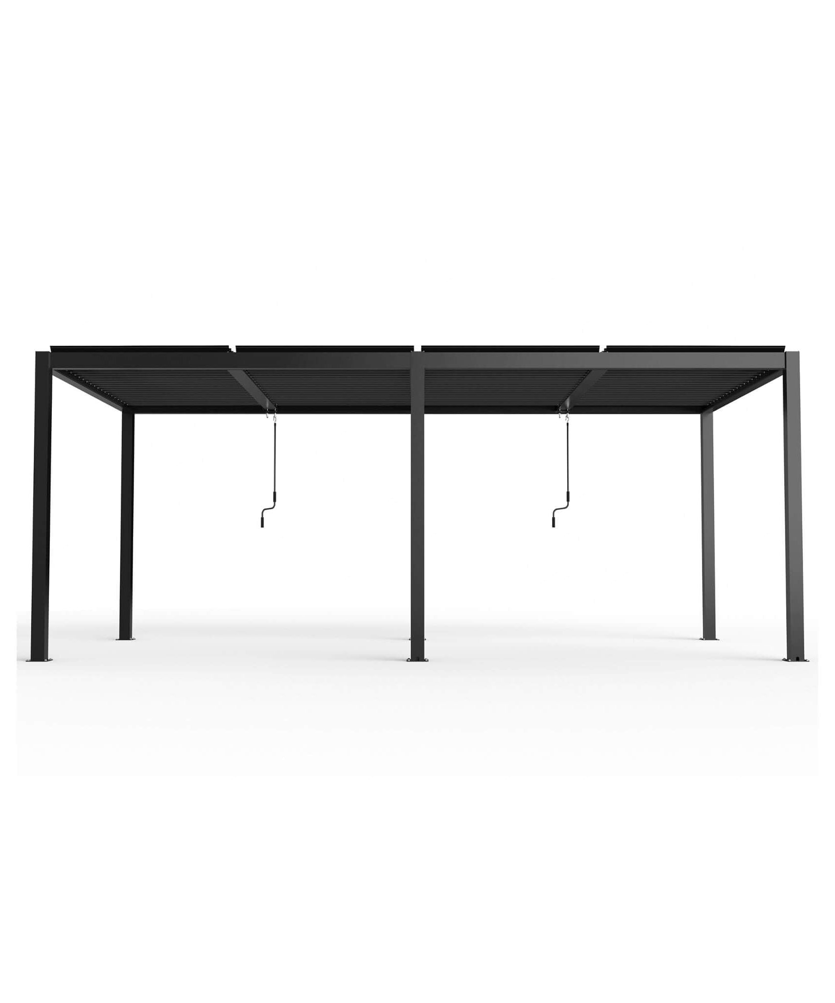 [10X19FT] Alora Premium Powder-Coated Aluminum Pergola With Adjustable Louvers (SAK78345)