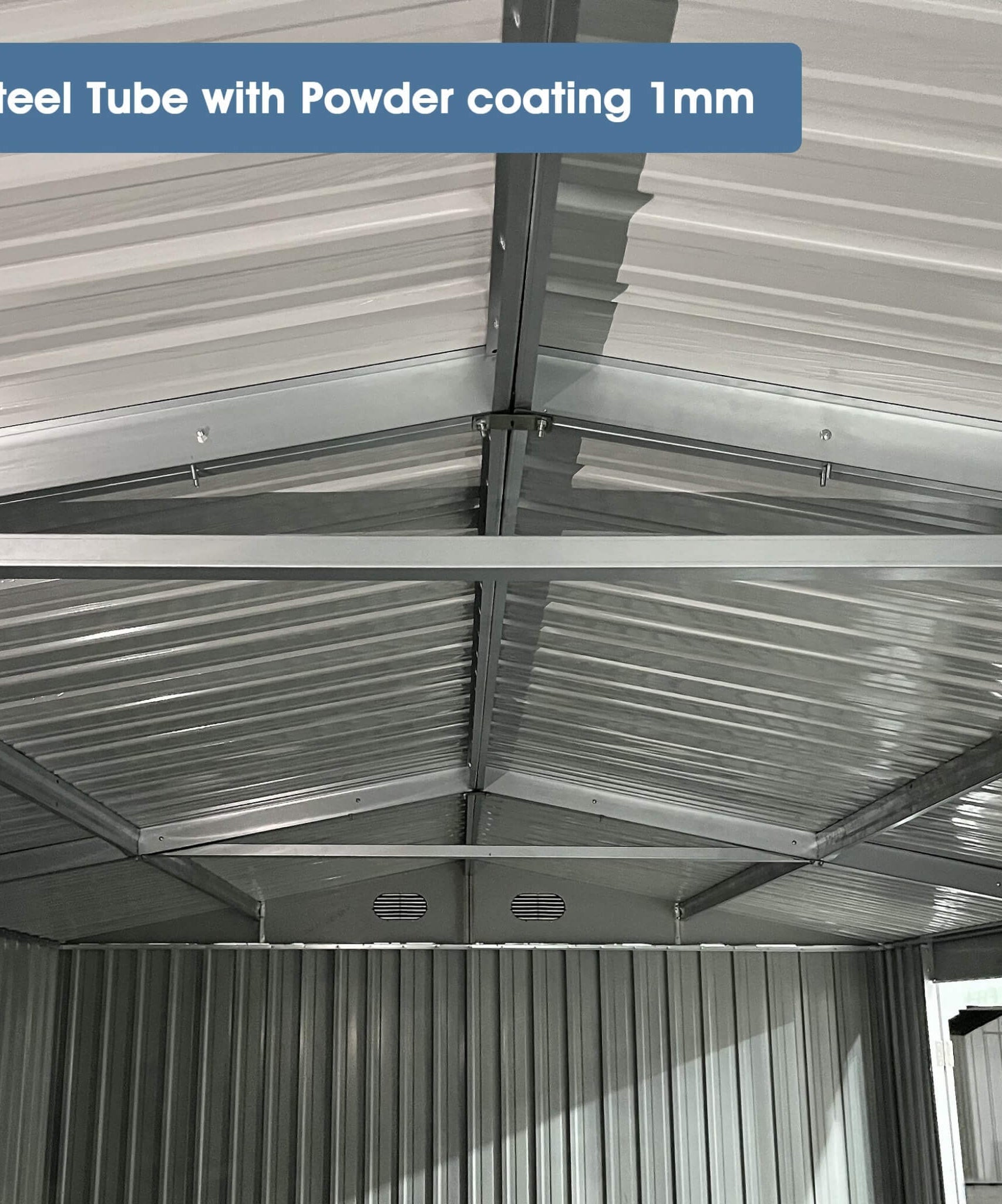[10X20FT] Alora Heavy-Duty Multipurpose Outdoor All-Weather Utility Garage Storage Shed With Air Vents (SAK74834)