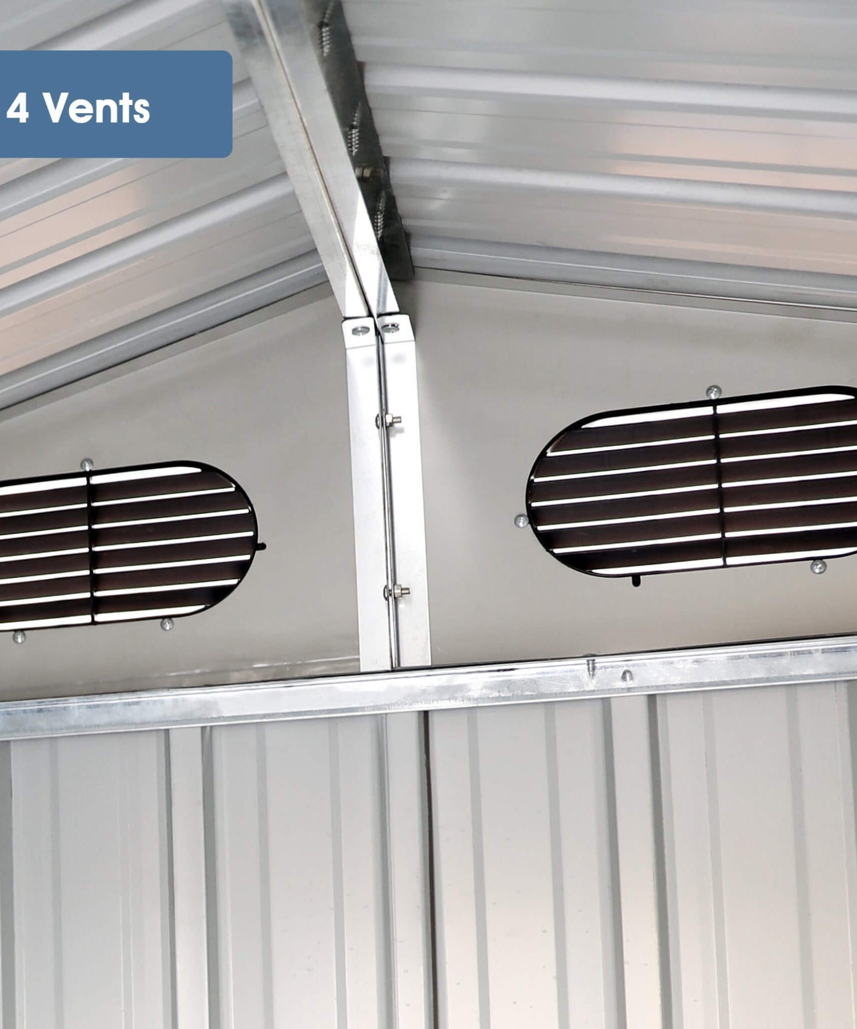 [10X20FT] Alora Heavy-Duty Multipurpose Outdoor All-Weather Utility Garage Storage Shed With Air Vents (SAK74834)