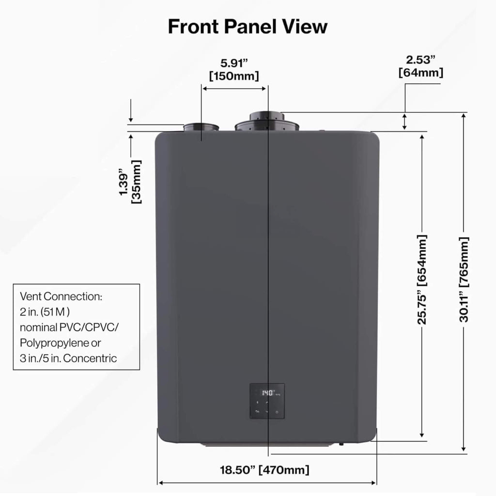 RN 11.0 GPM Outdoor Commercial High-Efficiency Tankless Water Heater (SAK75016)