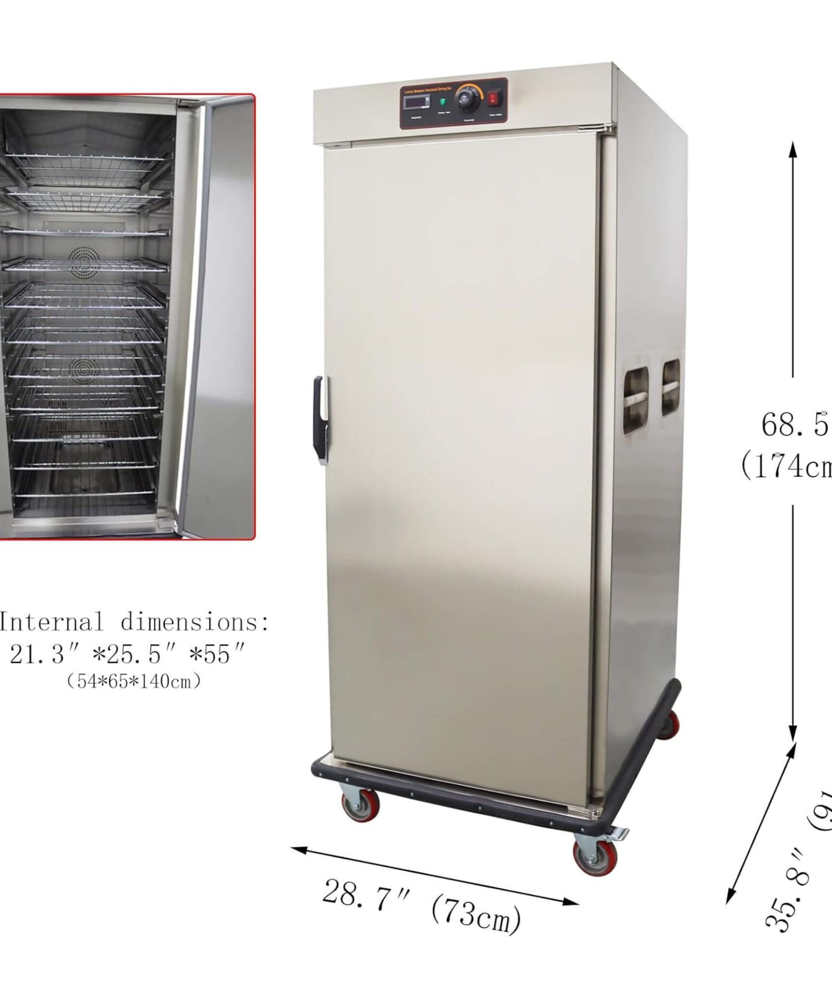 11-Layer Commercial Stainless Steel Heated Food Warmer Cabinet (SAK64820)