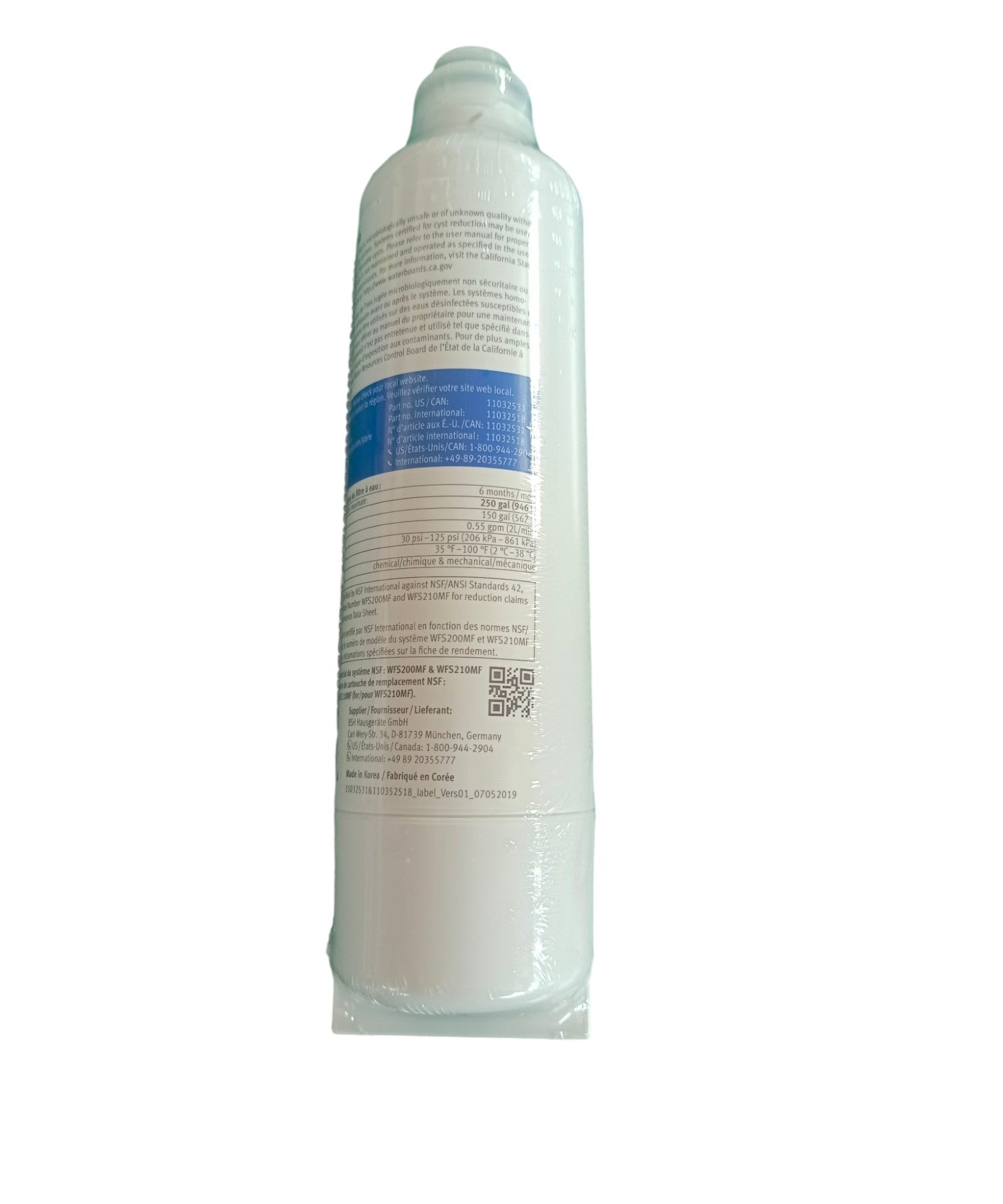 Bosch 11032518 Original UltraClarity Pro Kühlschrank-Wasserfilter - 11032518