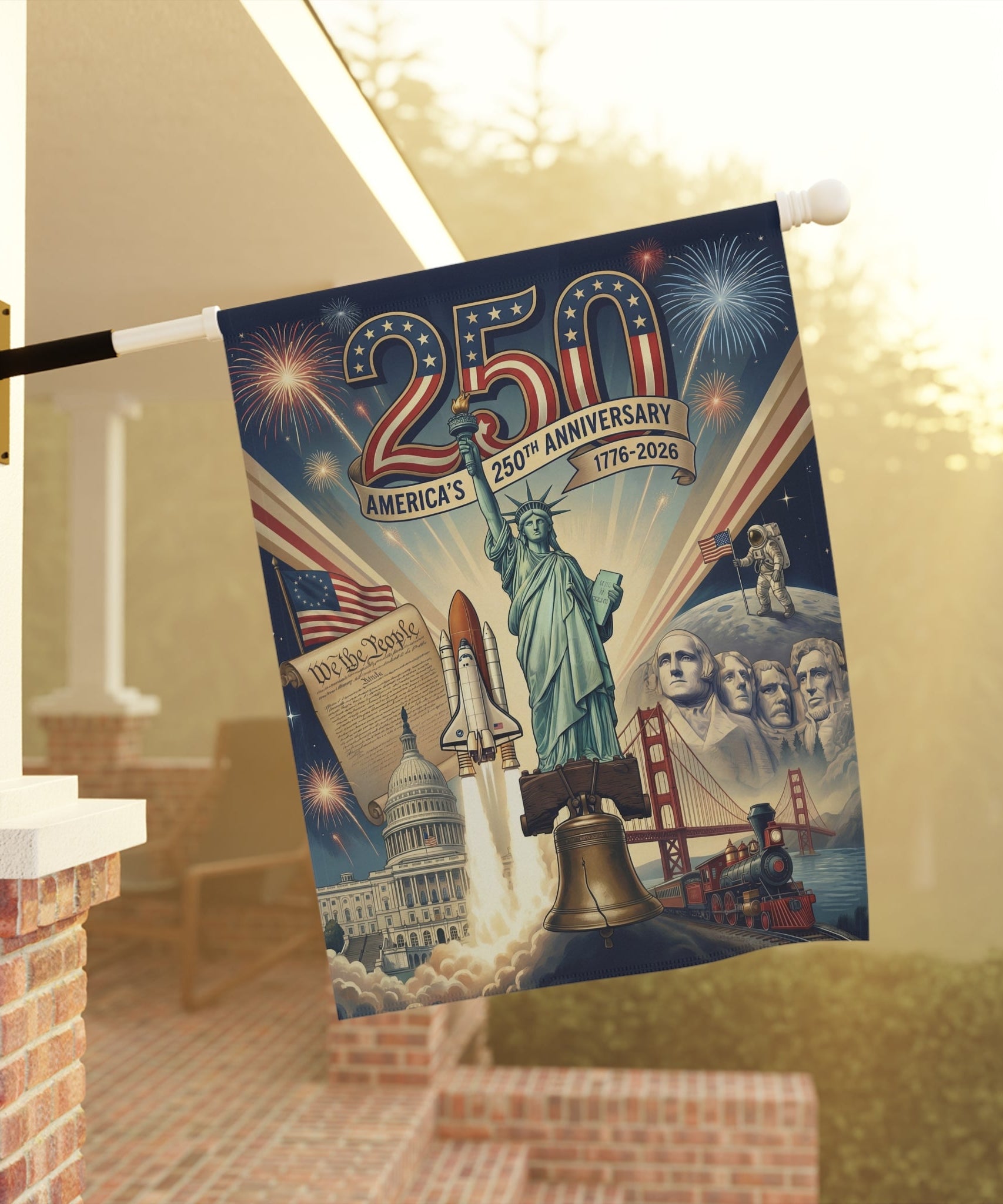 Amerika's 250. Jubiläum Gartenfahne & Hausbanner