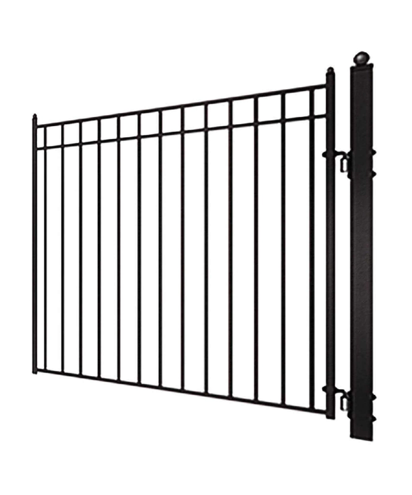 [12-18FT] Heavy-Duty Madrid-Style Premium Steel Dual-Swing Driveway Gate (SAK38546)