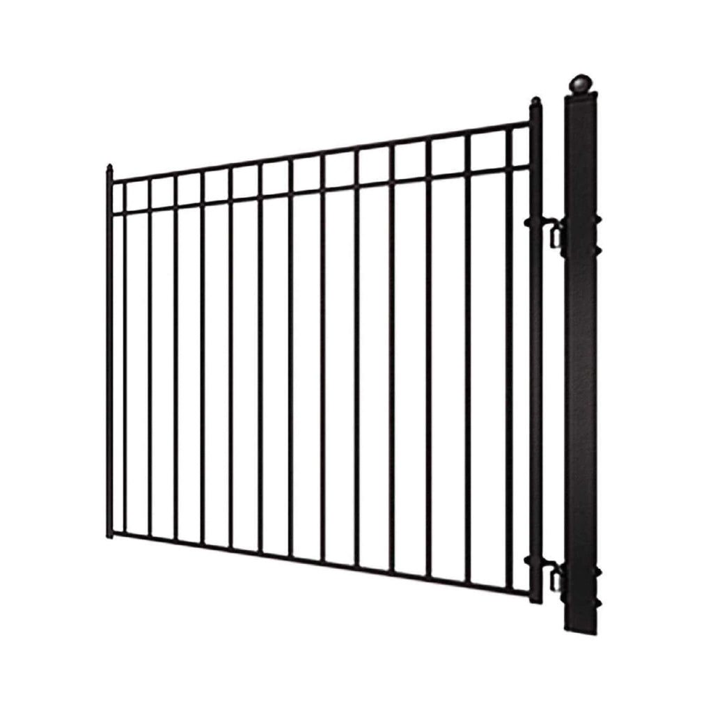 [12-18FT] Heavy-Duty Madrid-Style Premium Steel Dual-Swing Driveway Gate (SAK38546)