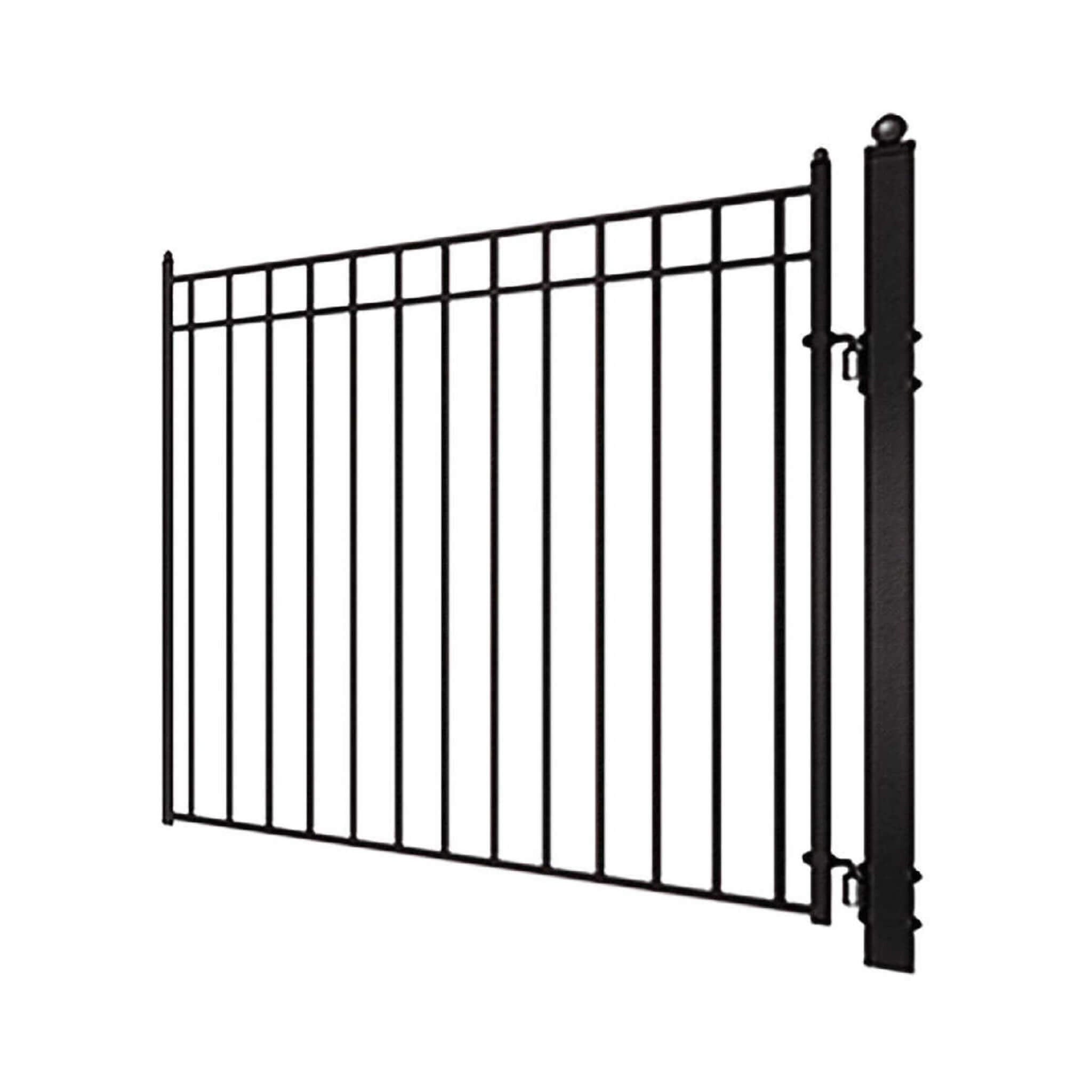[12-18FT] Heavy-Duty Madrid-Style Premium Steel Dual-Swing Driveway Gate (SAK38546)