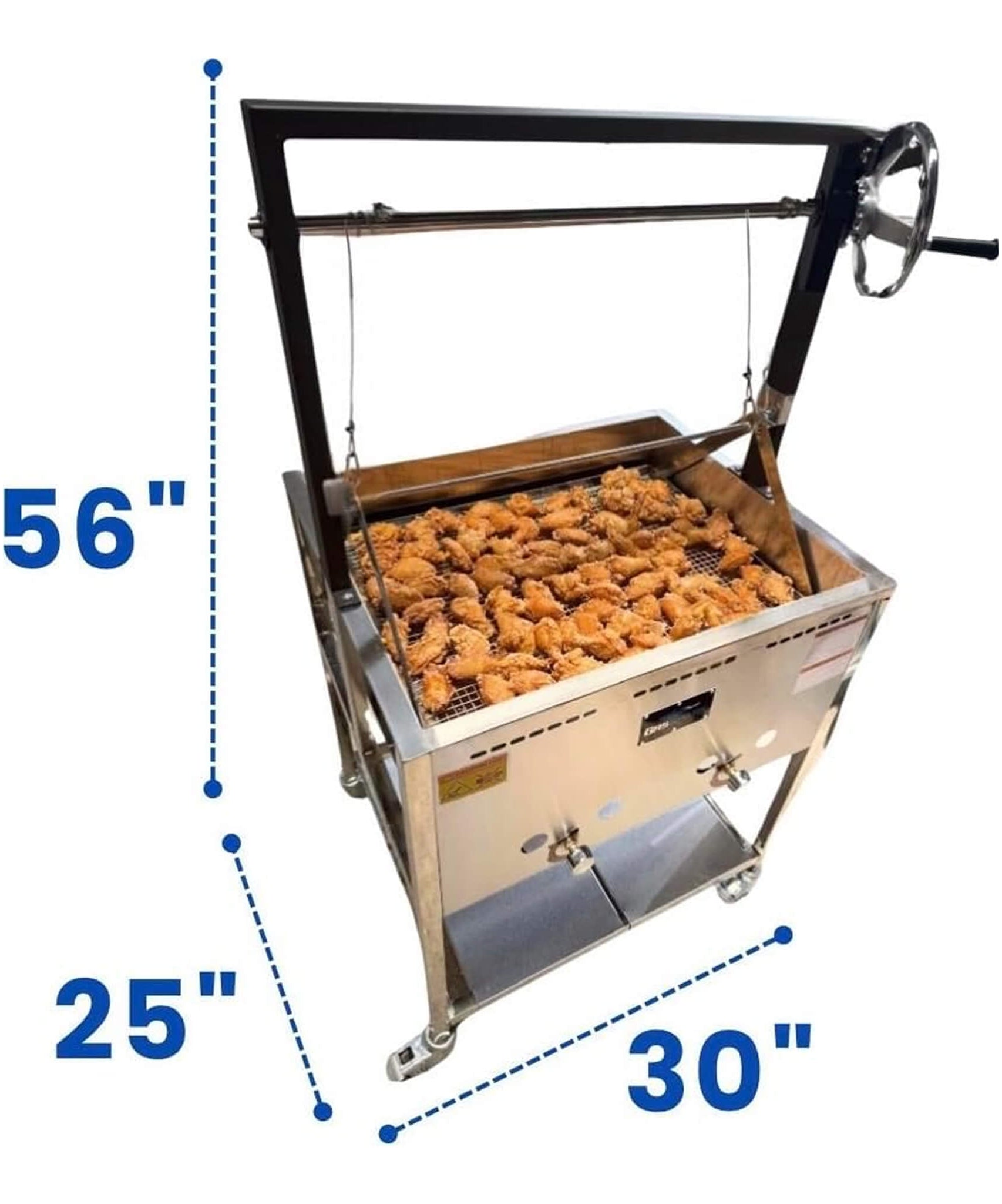 12-Gallon Commercial Outdoor Propane Deep Fryer With Cart (SAK69023)
