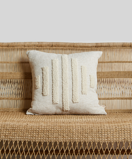 Slatted Diamond Throw Pillow