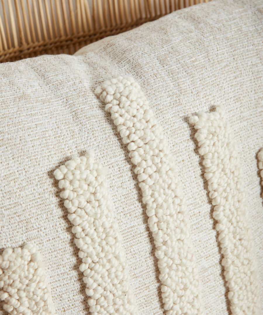 Slatted Diamond Throw Pillow
