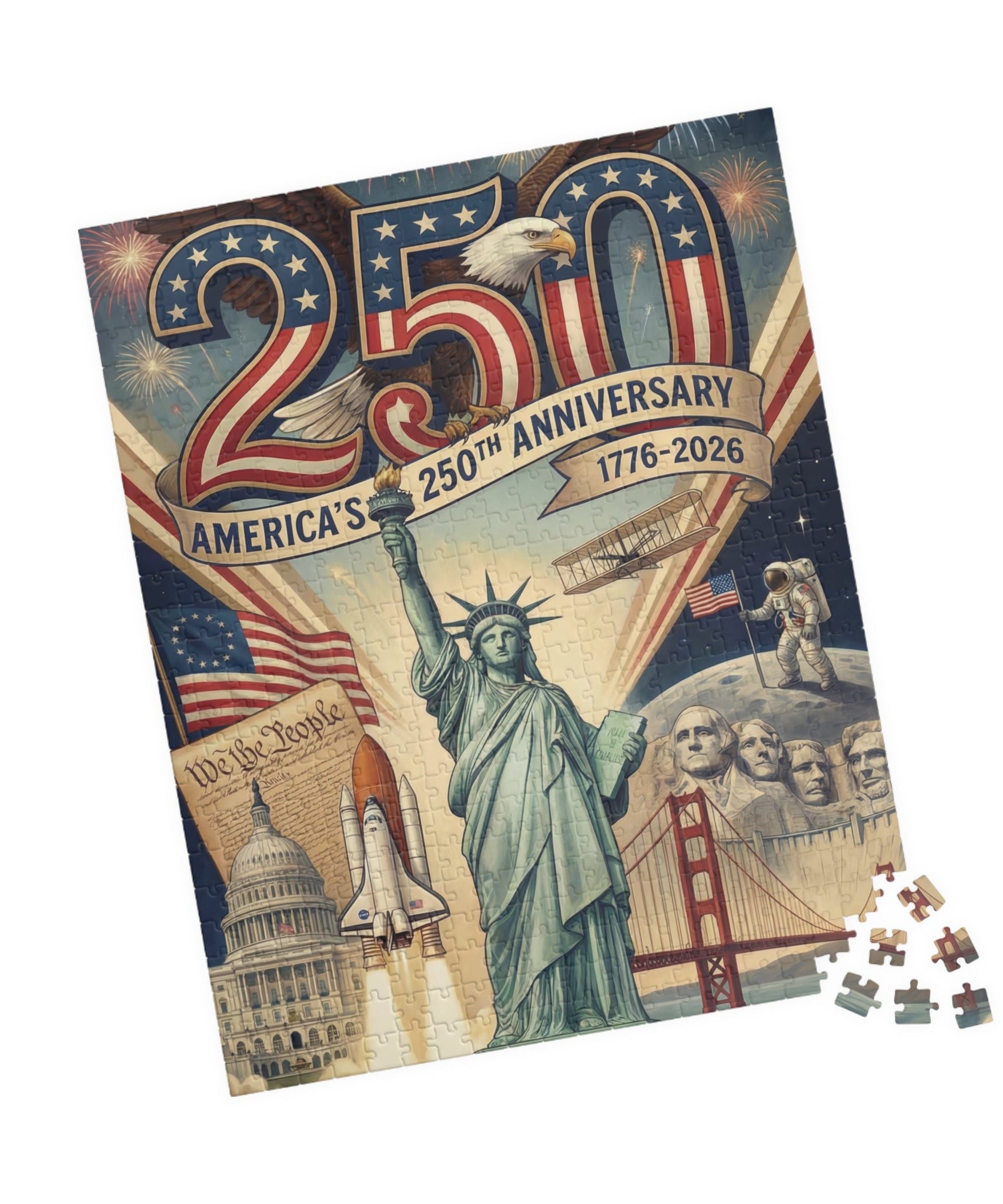 Amerika 250. Jubiläums-Puzzle (252, 520, 1014 Teile)