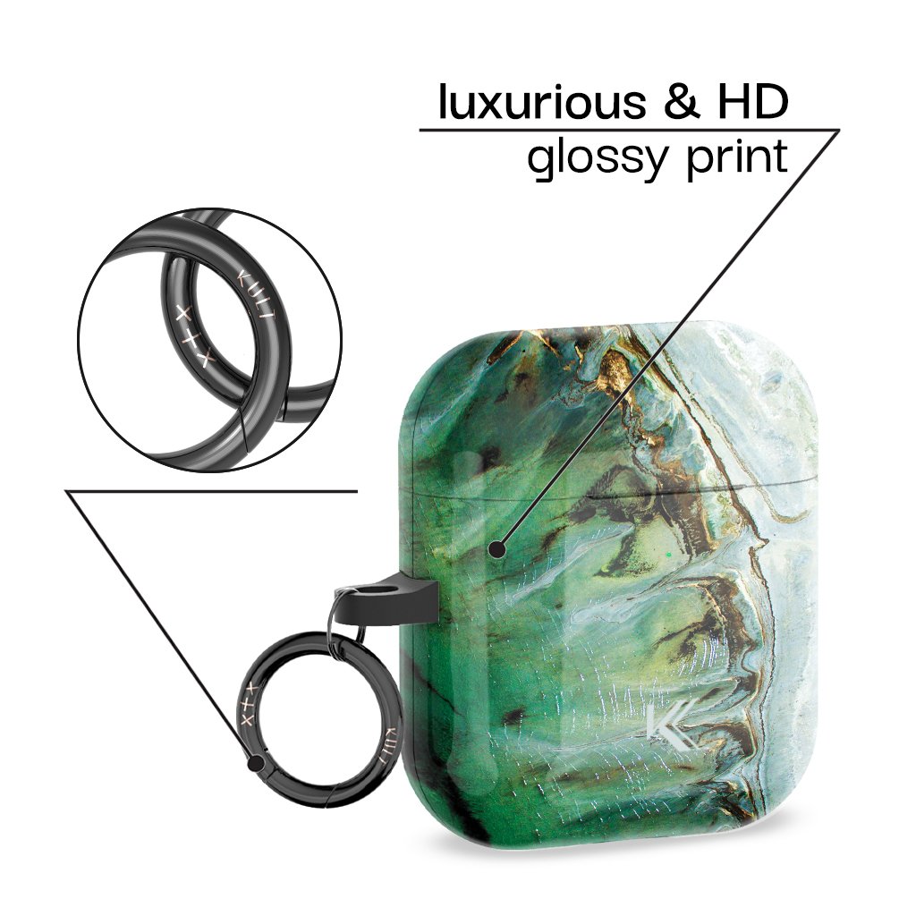 Polished Jade AirPods Case