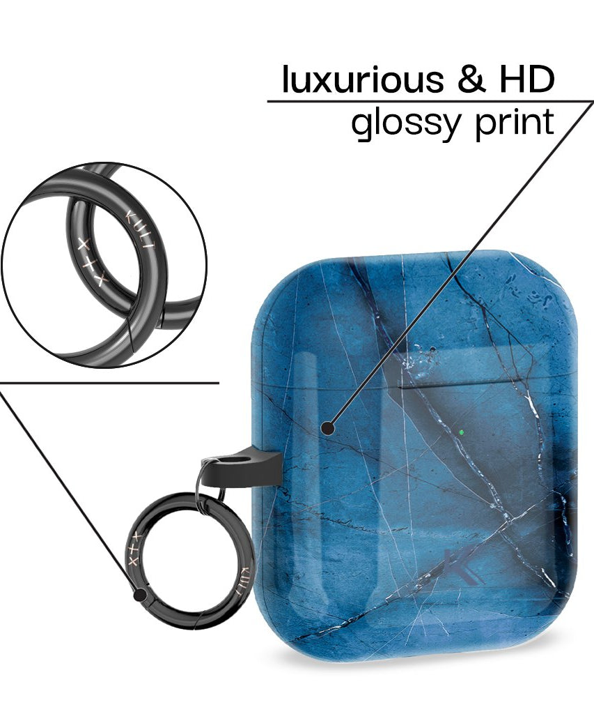 Serene Aquamarin AirPods-Hülle