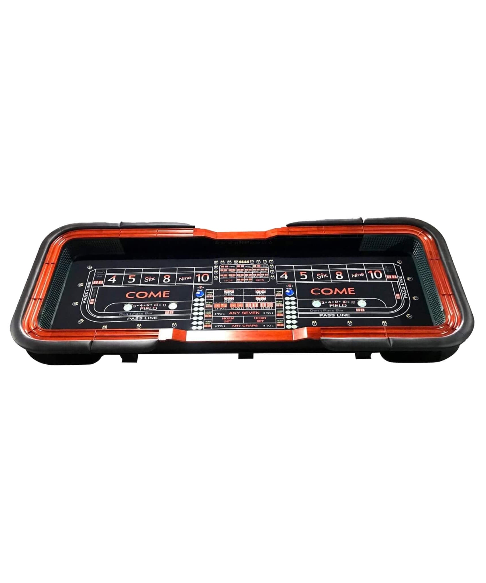12FT Casino Style Craps Table With Full Drink Rail And Cushion Rim Cover (SAK35098)
