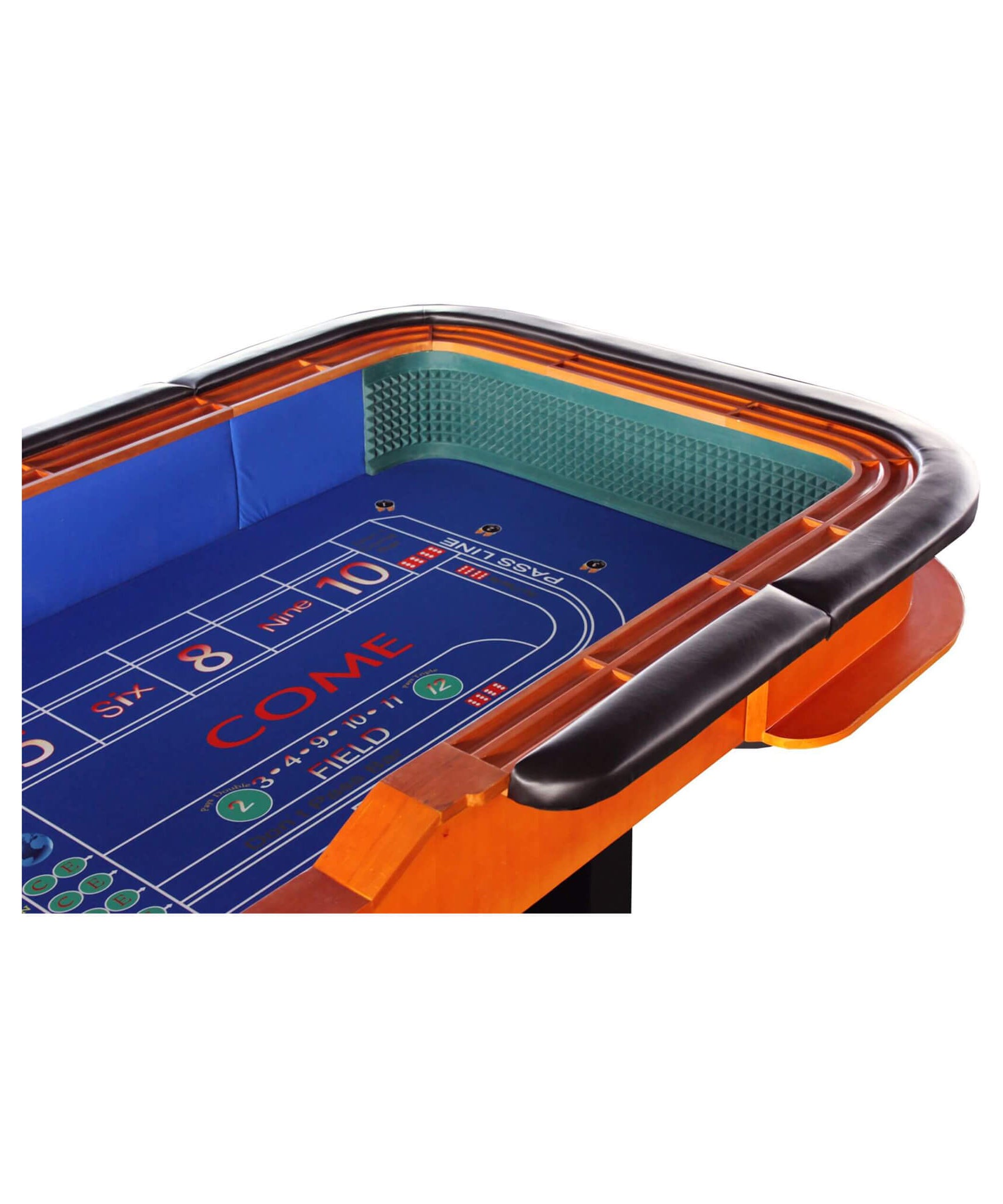 12FT Deluxe Casino Craps Game Table With Full Drink Rail (SAK68021)