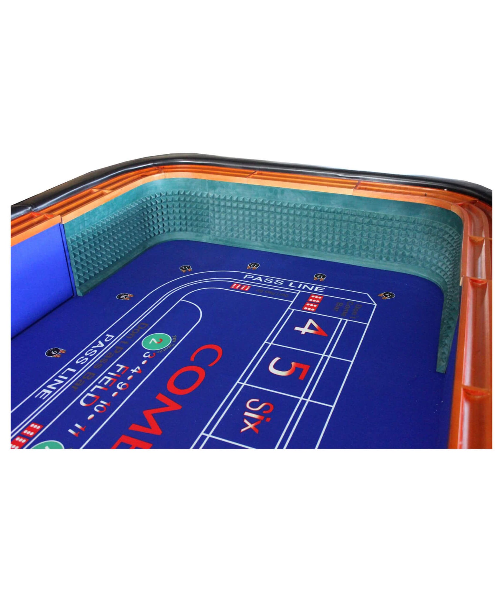 12FT Deluxe Casino Craps Game Table With Full Drink Rail (SAK68021)