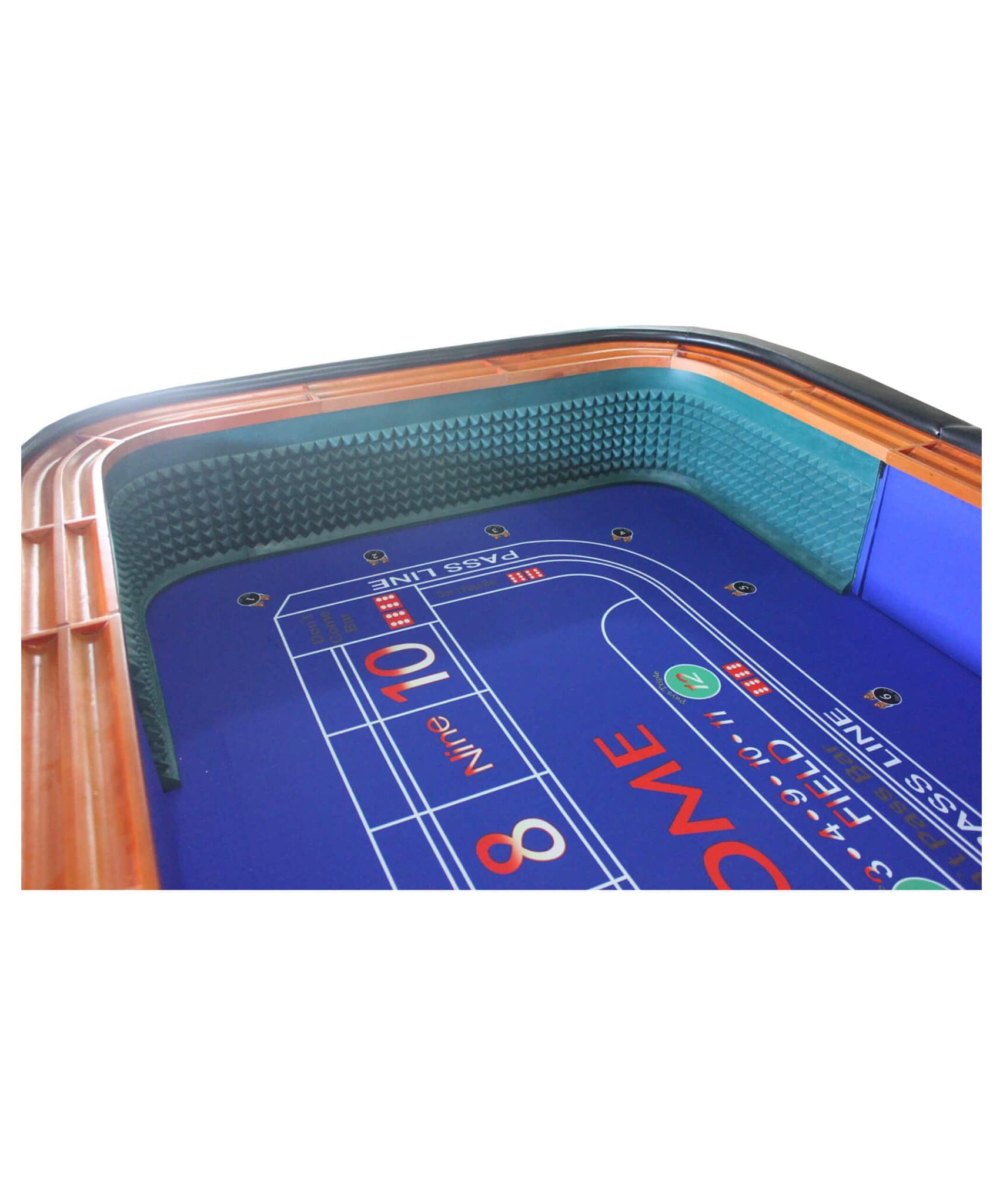 12FT Deluxe Casino Craps Game Table With Full Drink Rail (SAK68021)