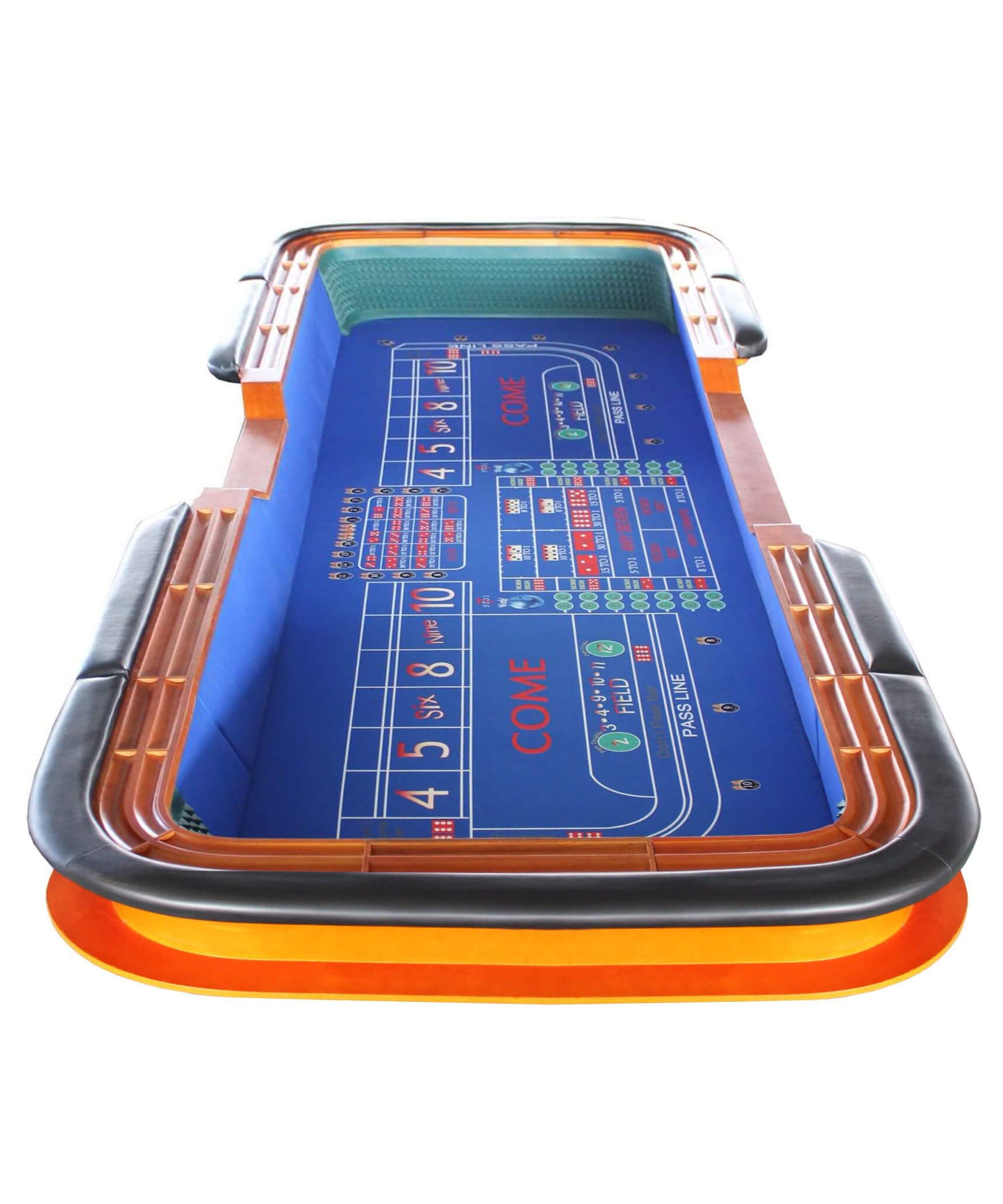 12FT Deluxe Casino Craps Game Table With Full Drink Rail (SAK68021)