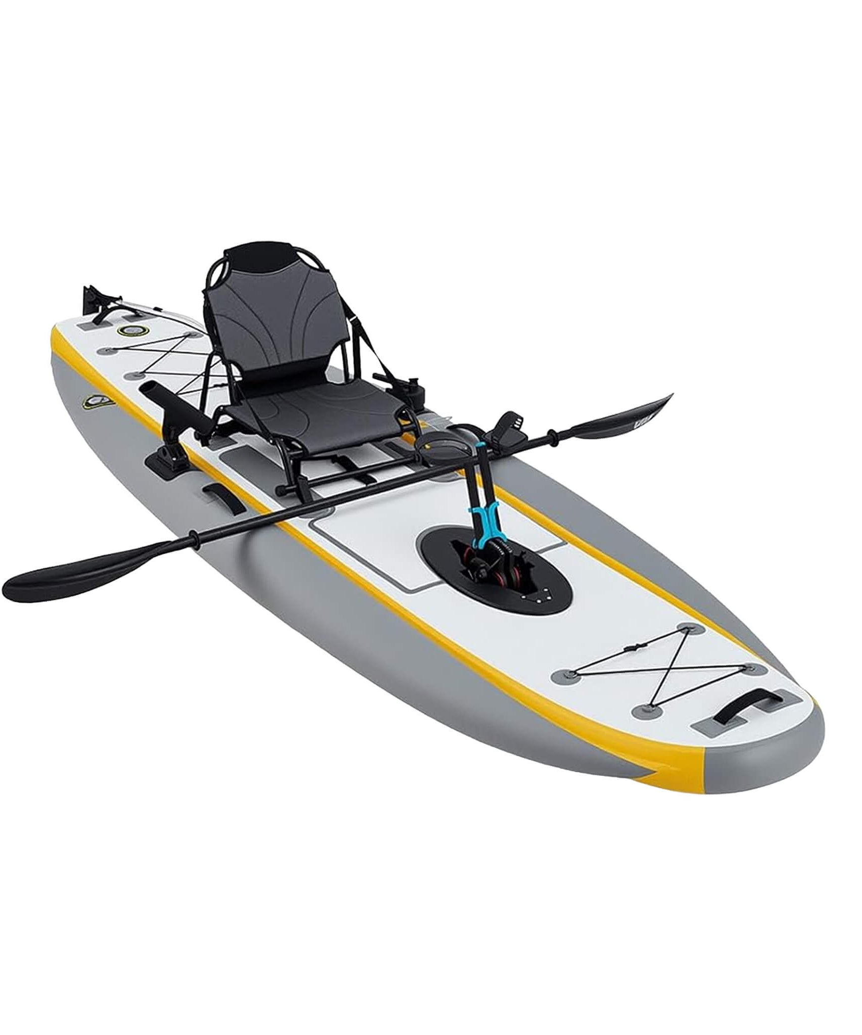 Portable 12FT Lightweight Inflatable PVC Fishing Kayak With Pedal System (SAK64328)